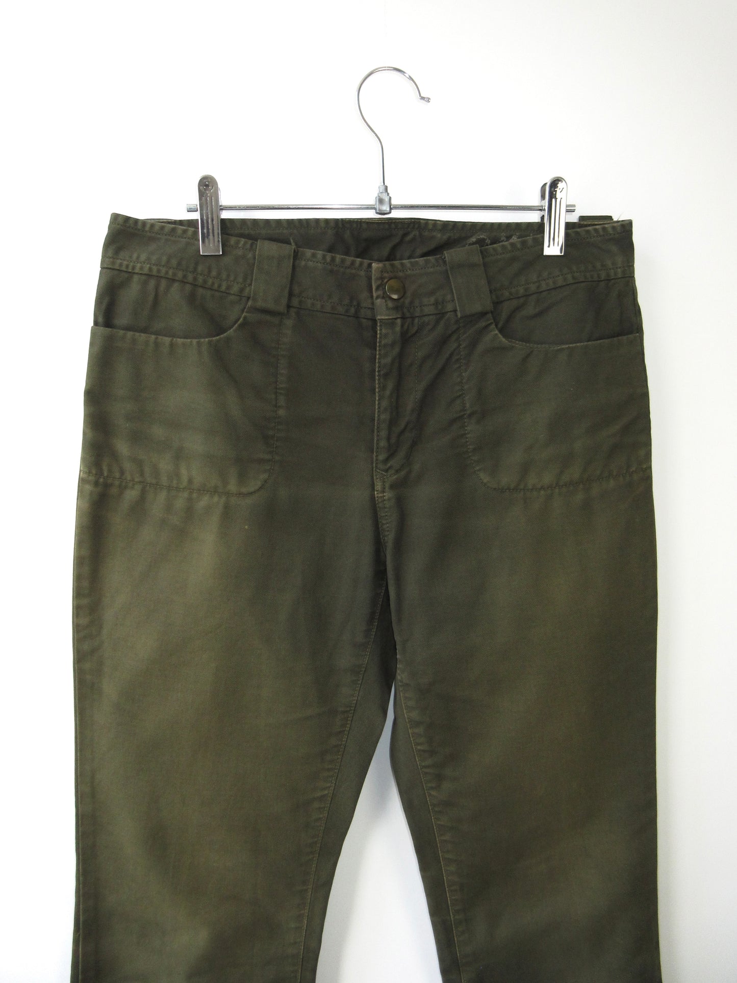 straight flare khaki pants