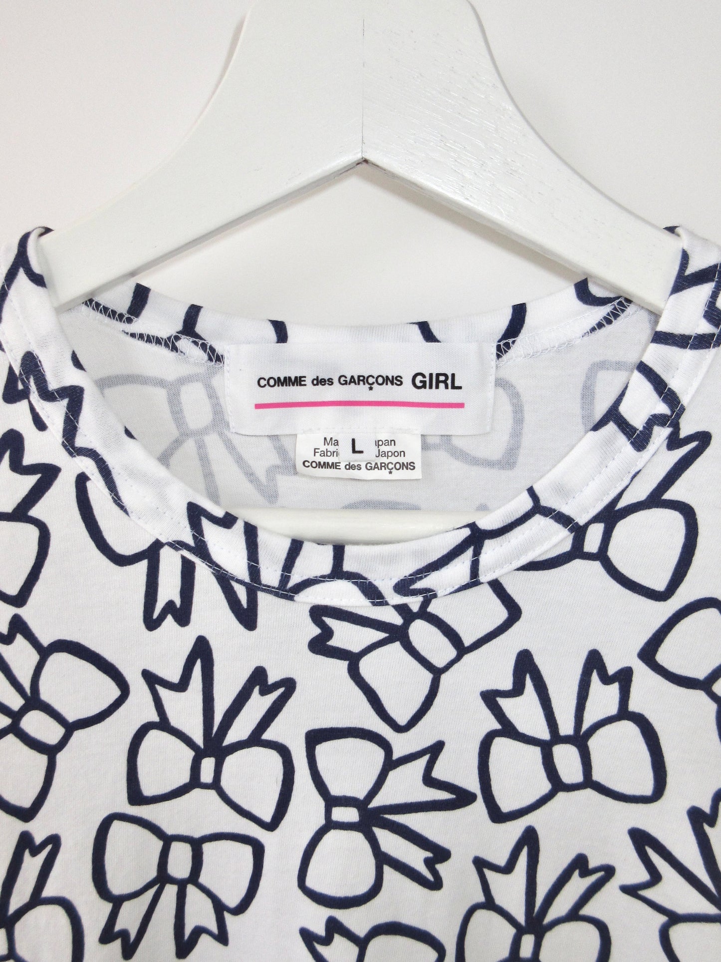 COMME des GARÇONS ribbon t-shirt