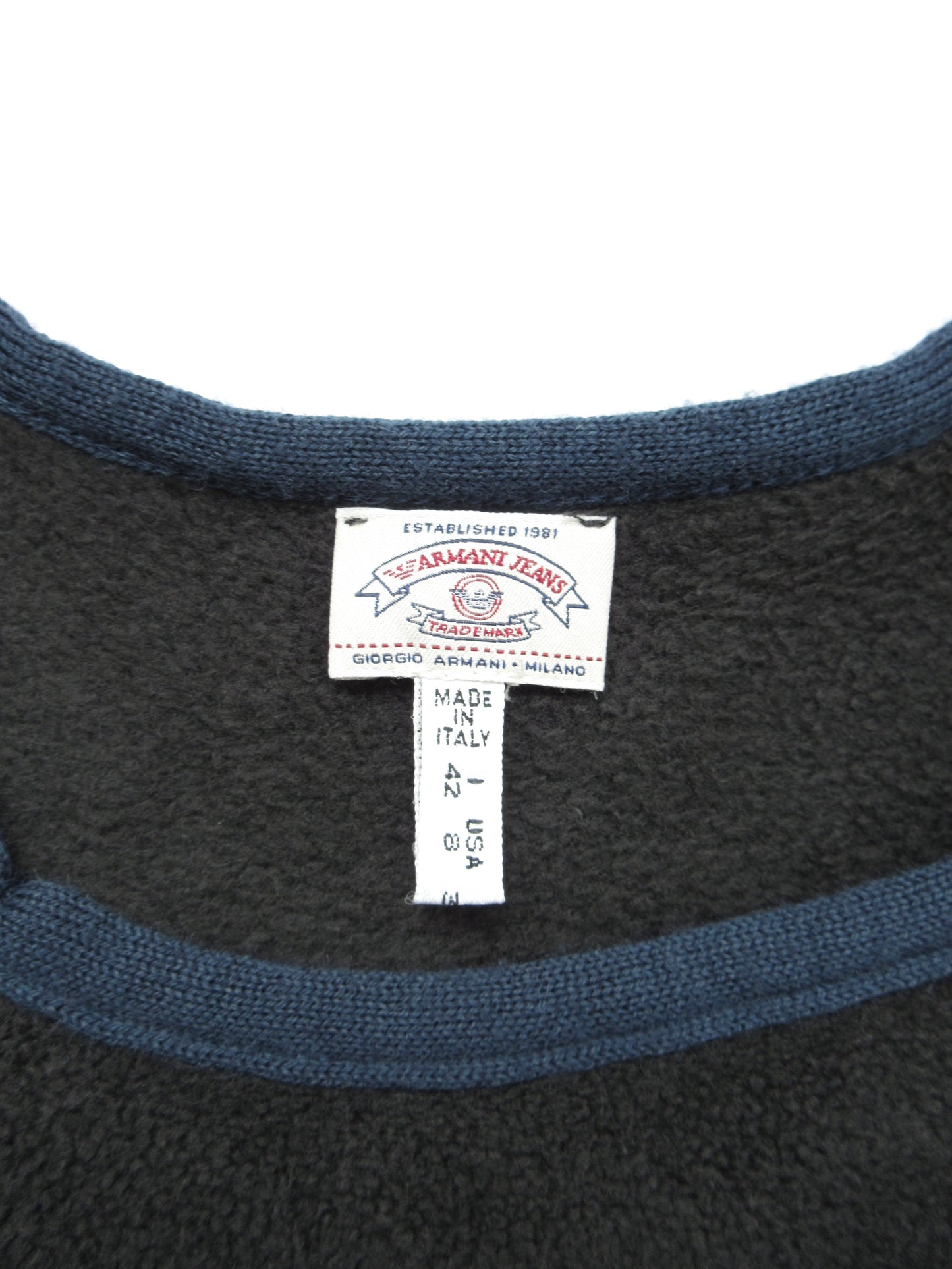 ARMANI JEANS fleece vest top