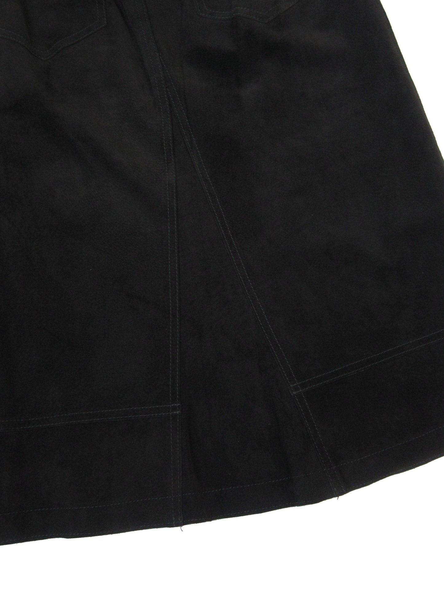 suede stitch midi skirt