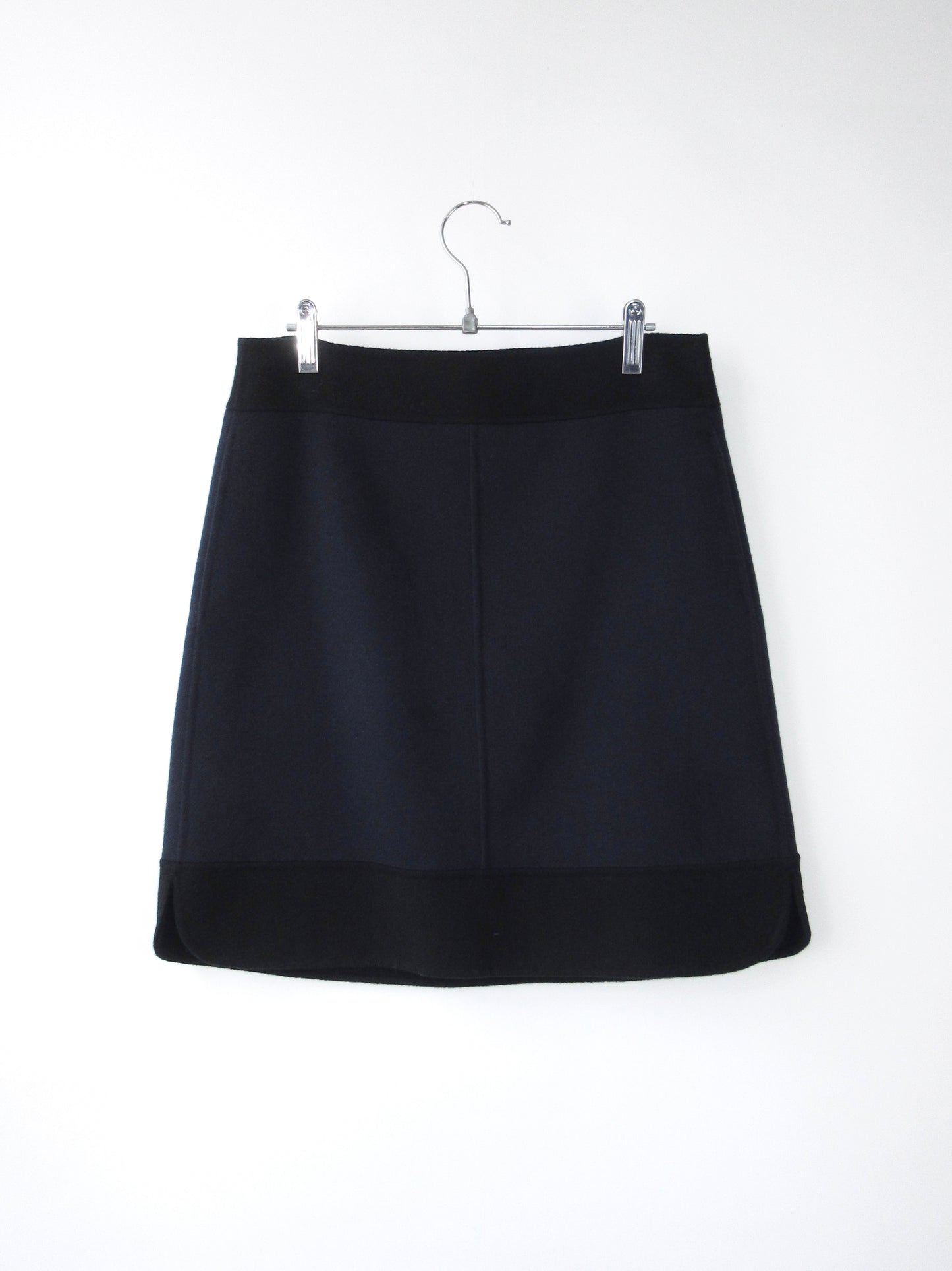 Max Mara navy wool skirt