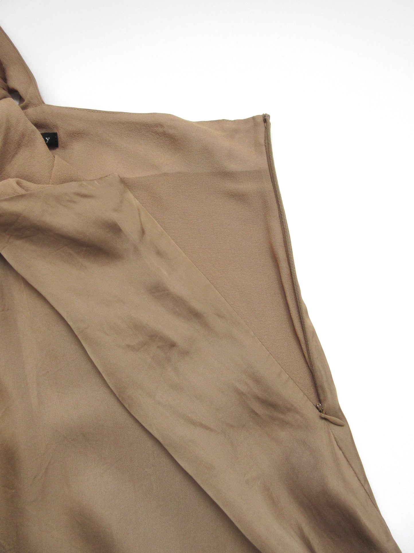 【used】theory one shoulder satin mini dress