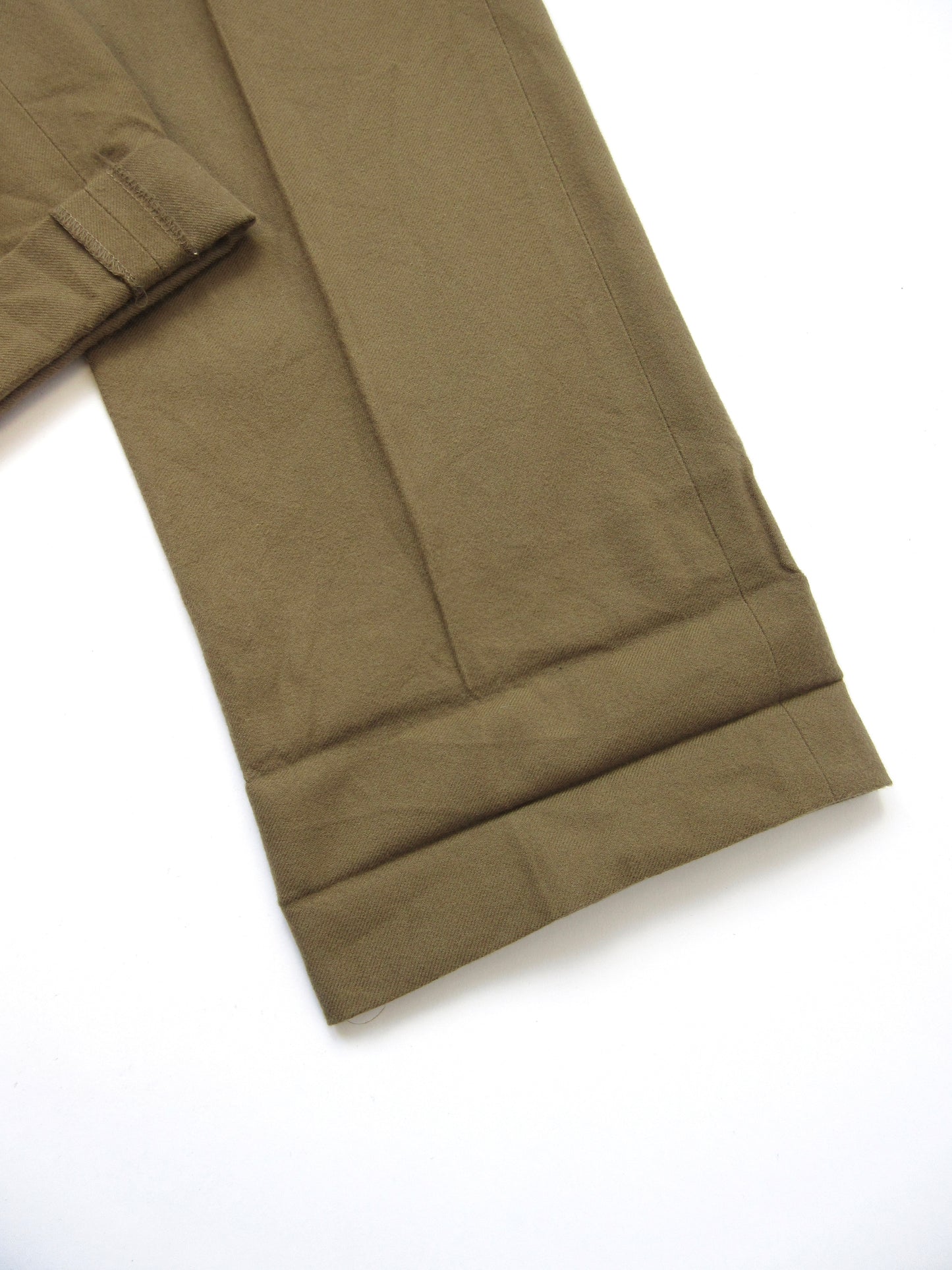MARGARET HOWELL khaki brown roll-up pants