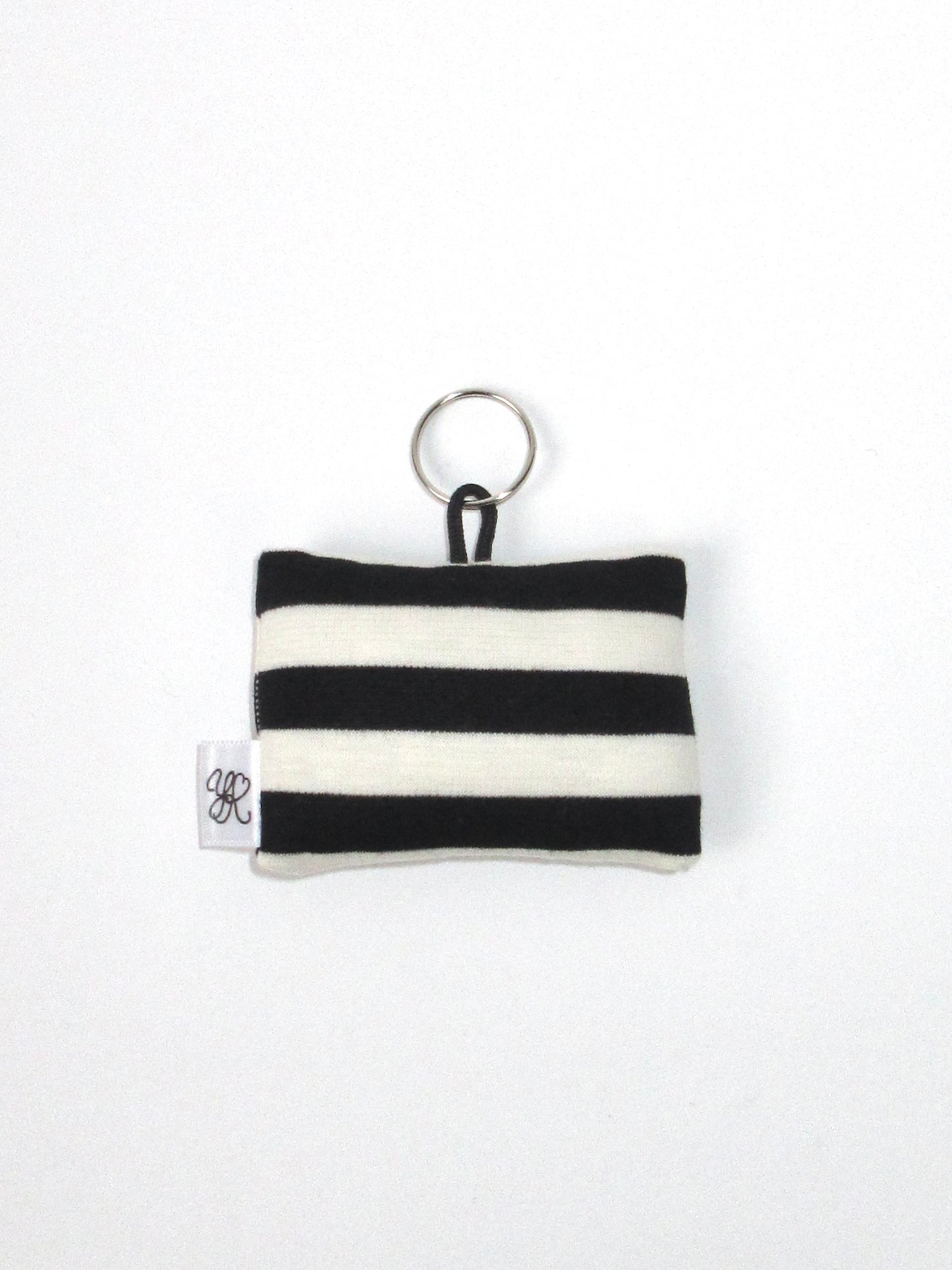 square stripe keyring