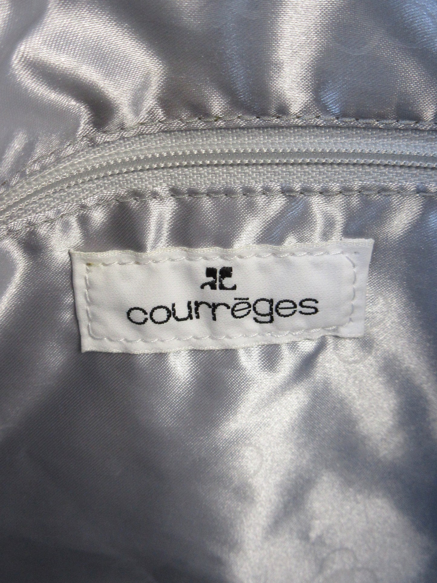 courreges silver shoulder bag