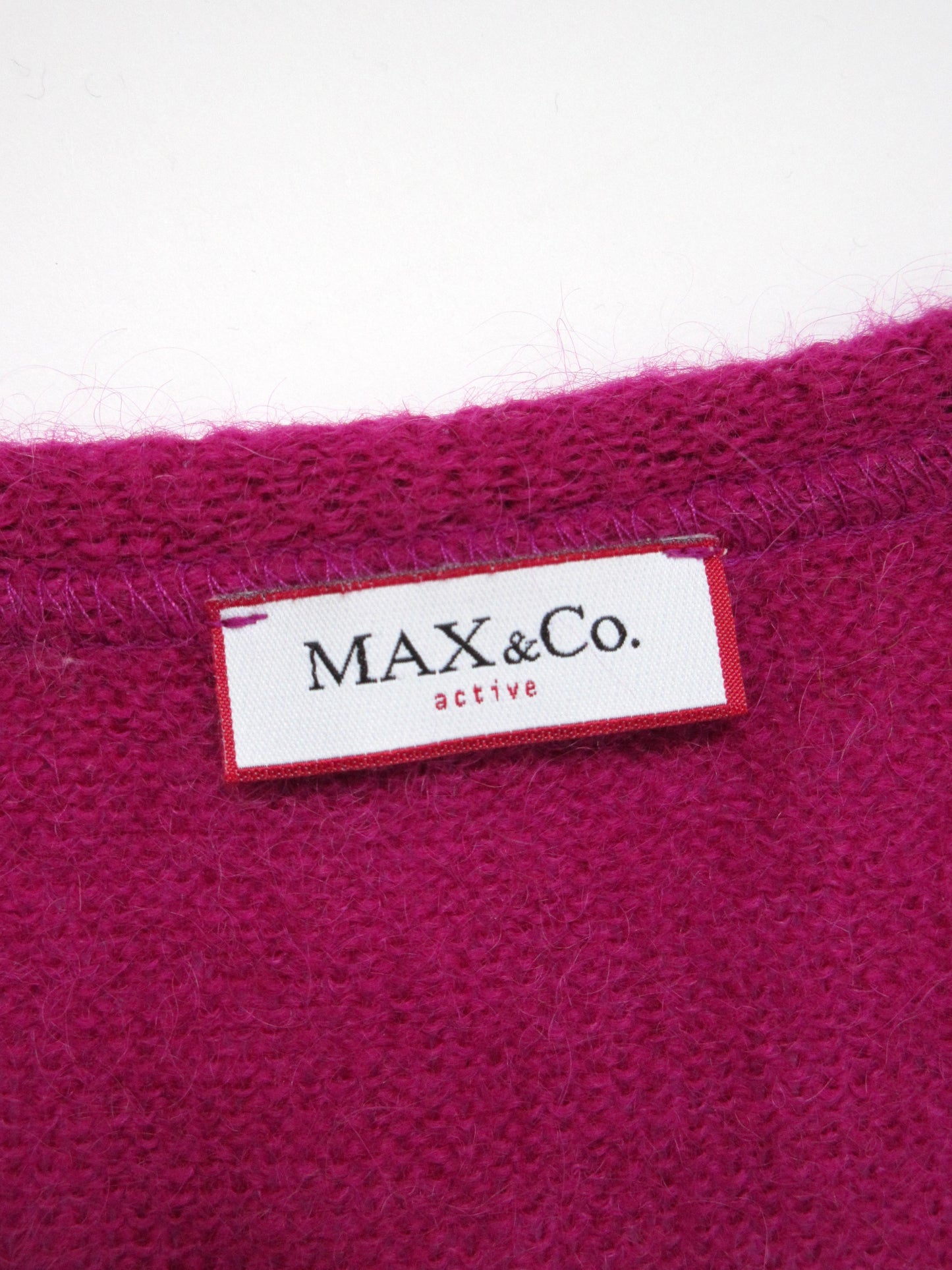 【used】Max&Co. magenta color mohair cardigan