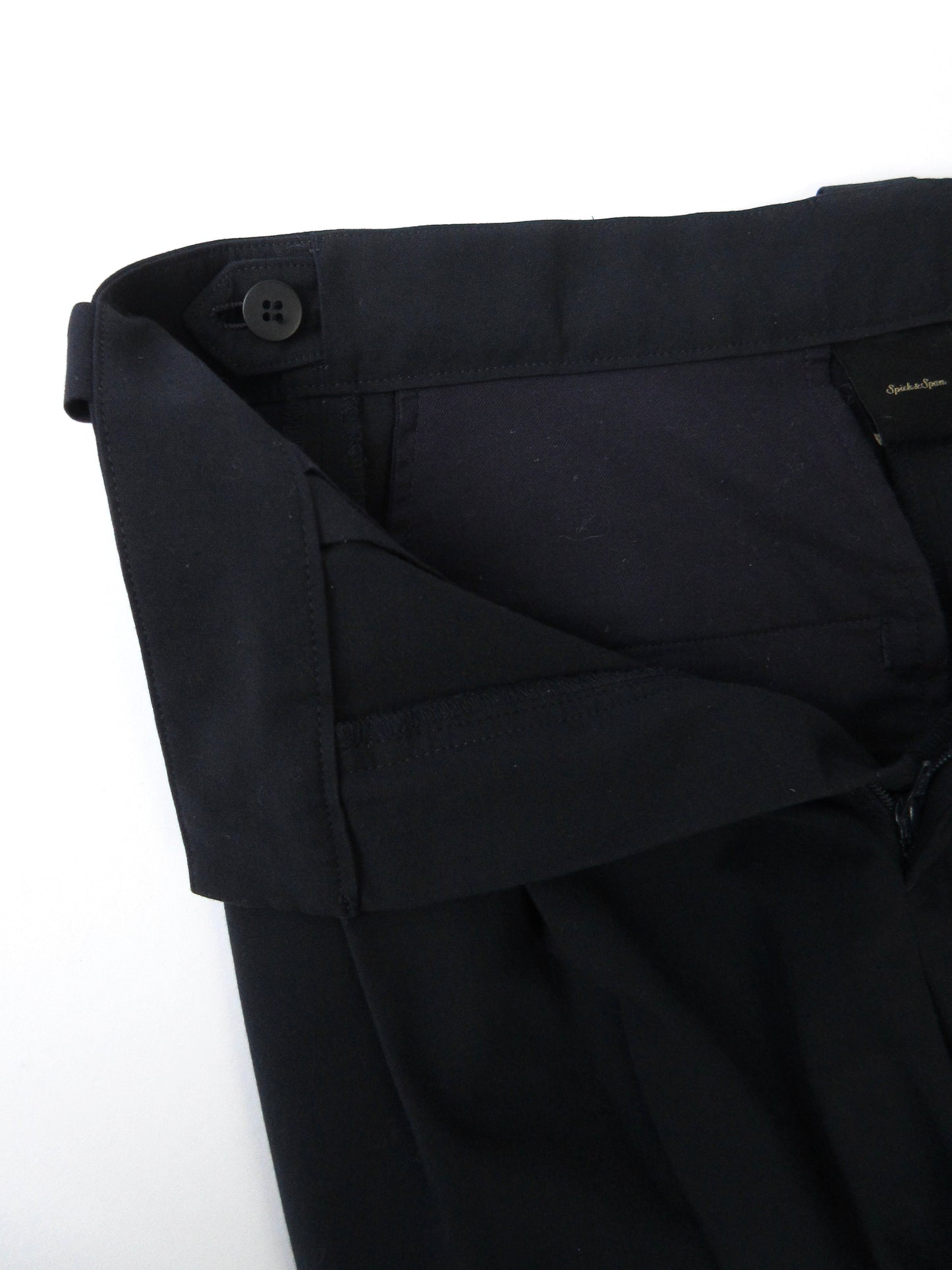 dark navy two tuck wide pants