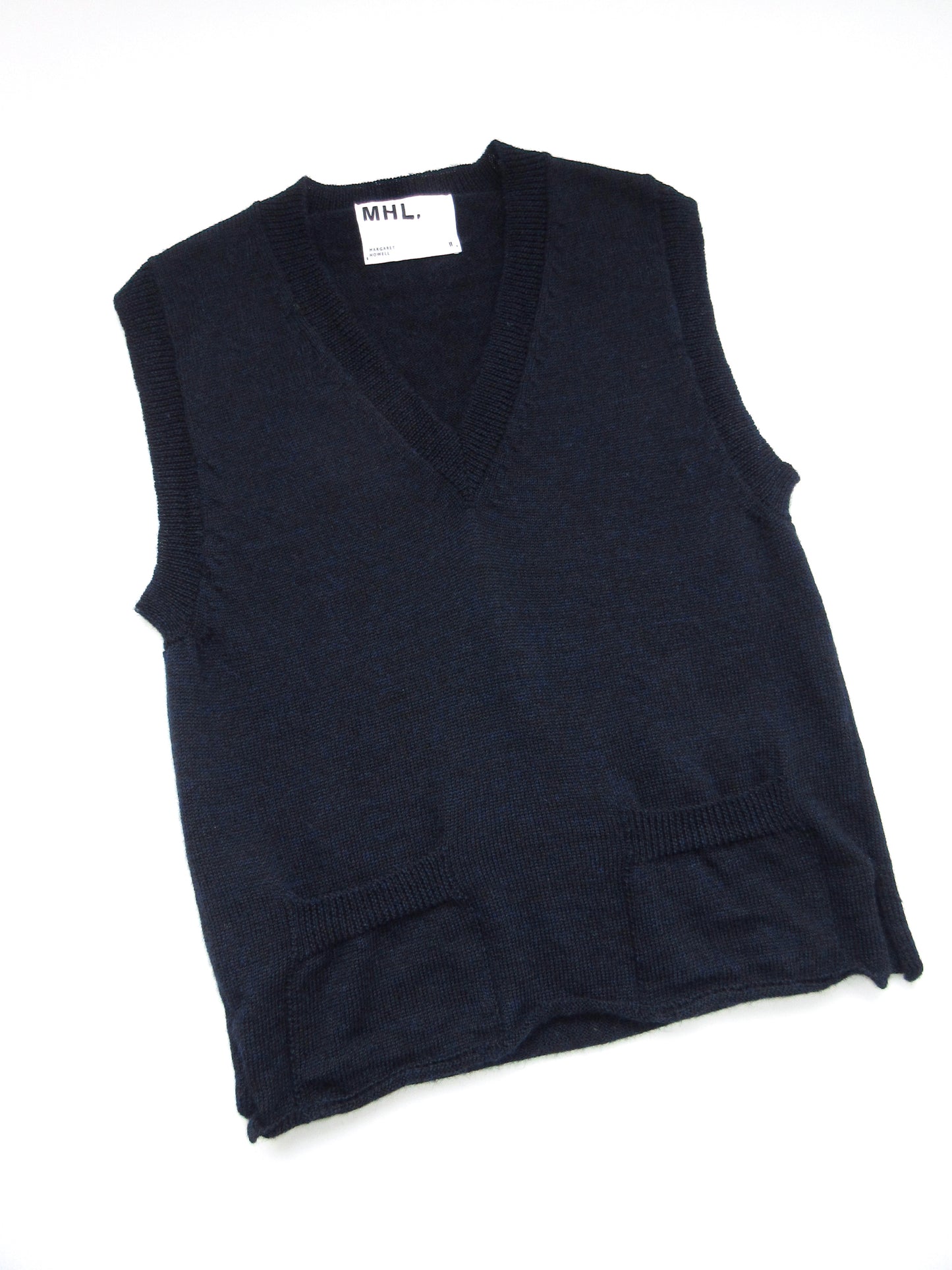 MHL. navy knit vest