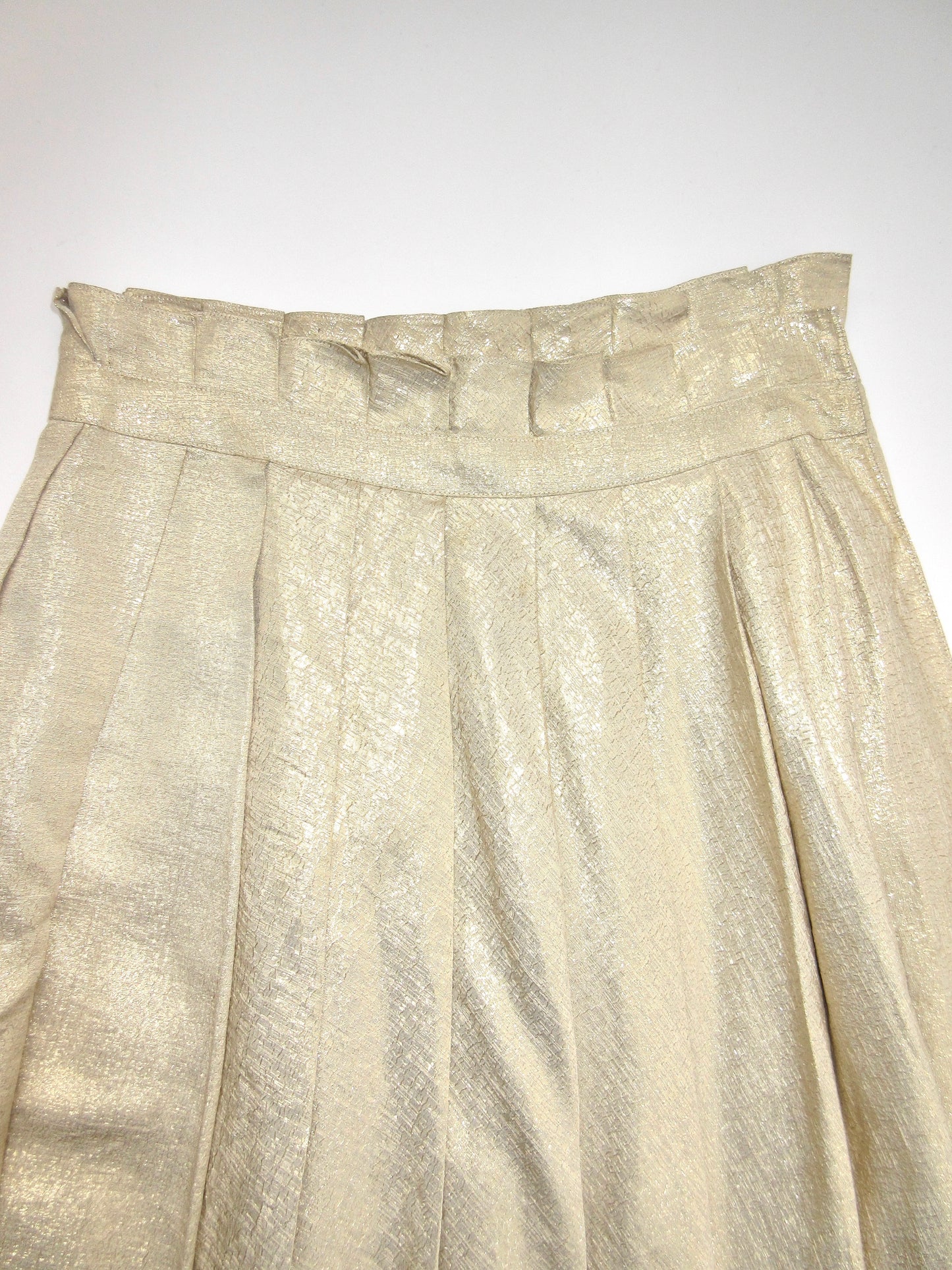 MARNI gold pleats skirt