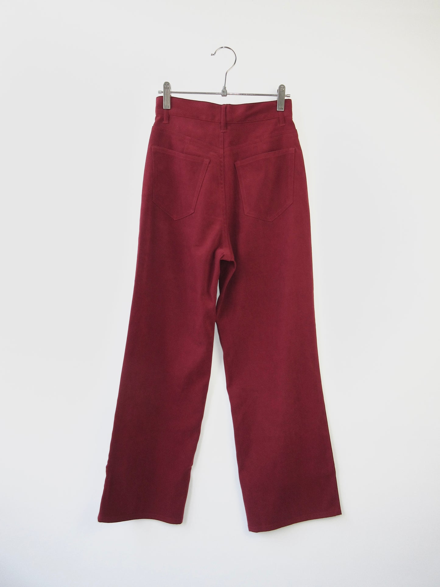 【used】velveteen red pants