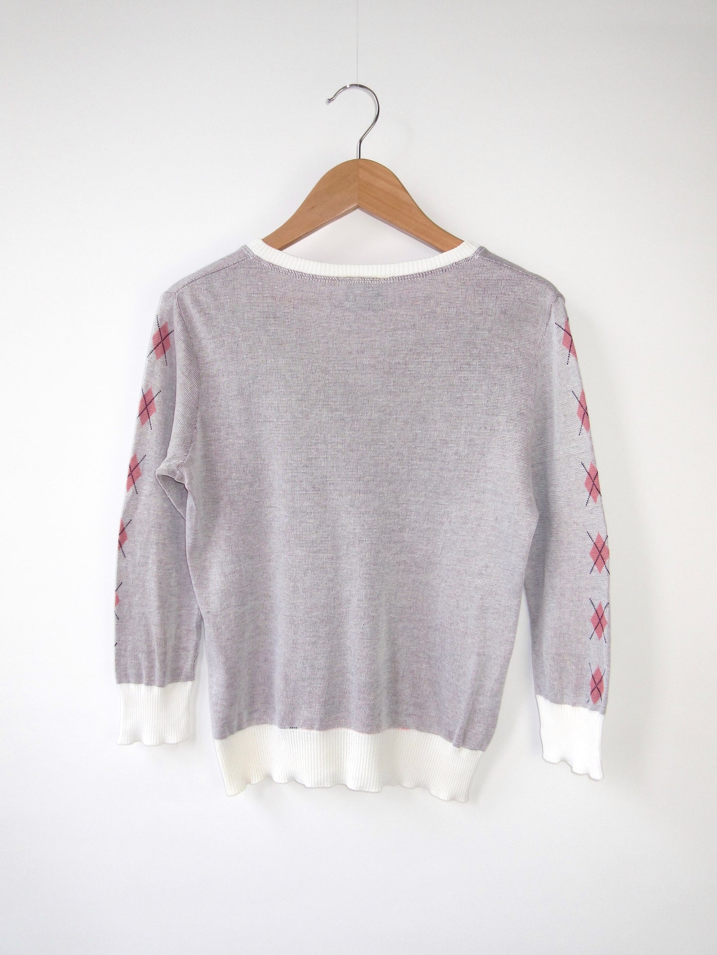 argyle cotton knit