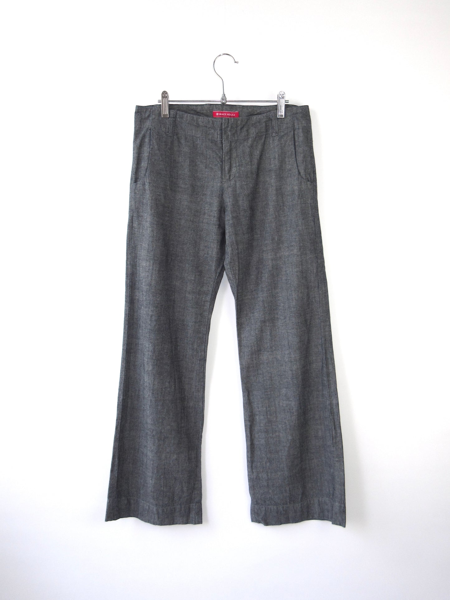 low rise cotton pants