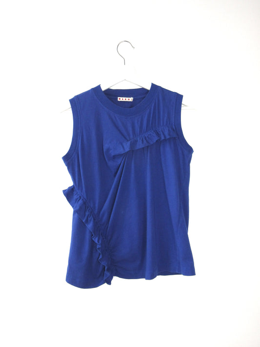 MARNI blue sleeveless top