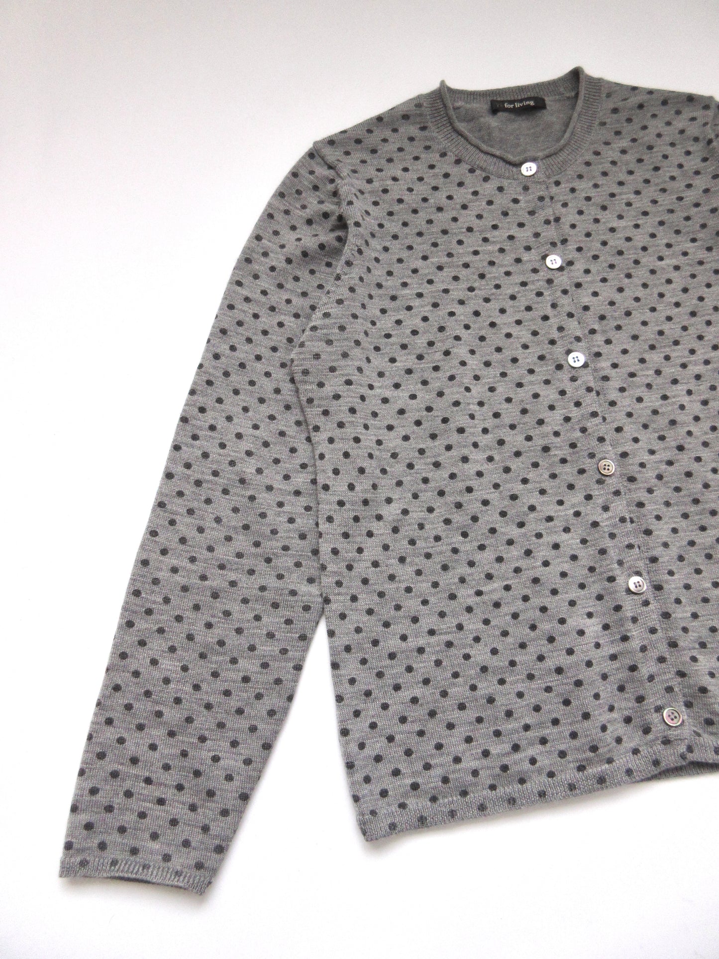 Y's for living polka dot cardigan