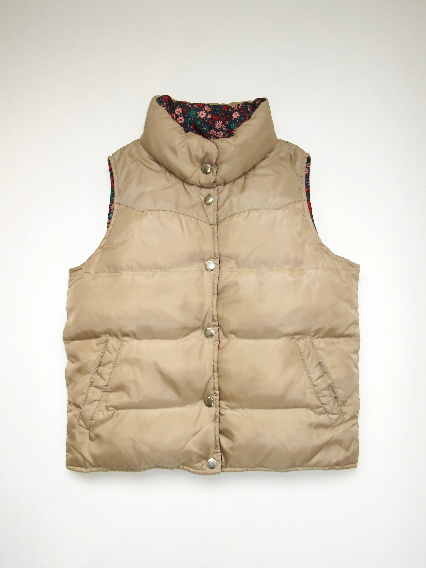 【used】reversible down vest