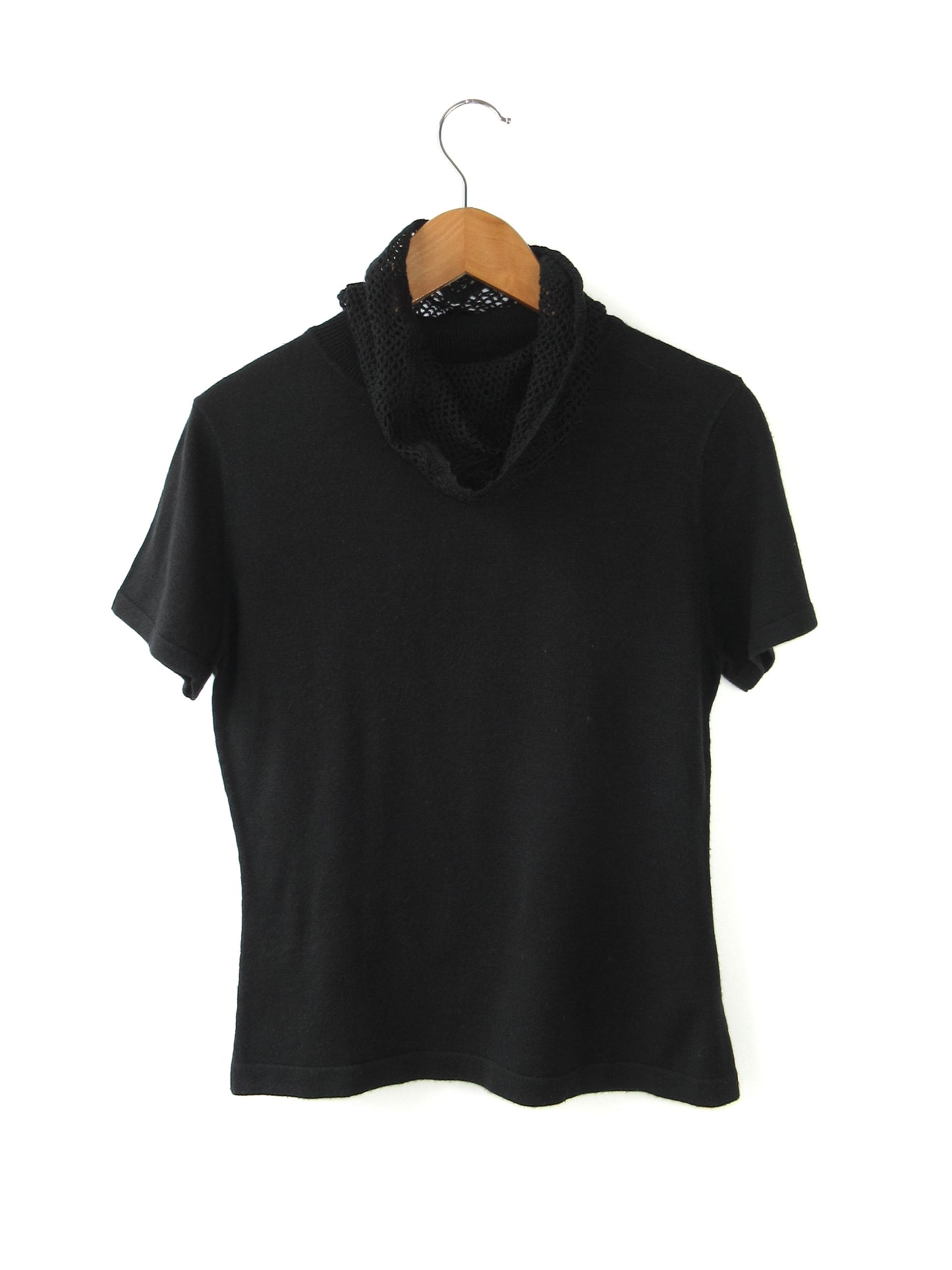 off turtle neck short sleevel knit