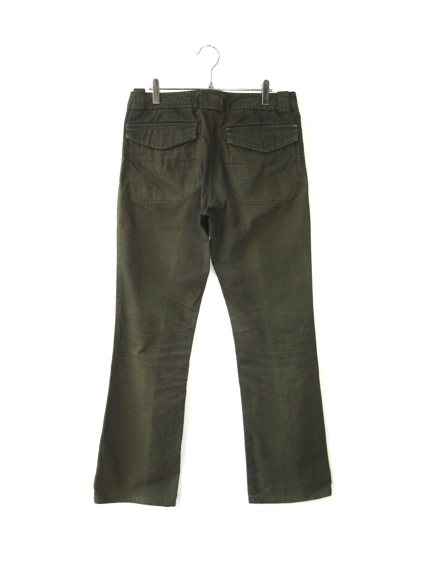 straight flare khaki pants