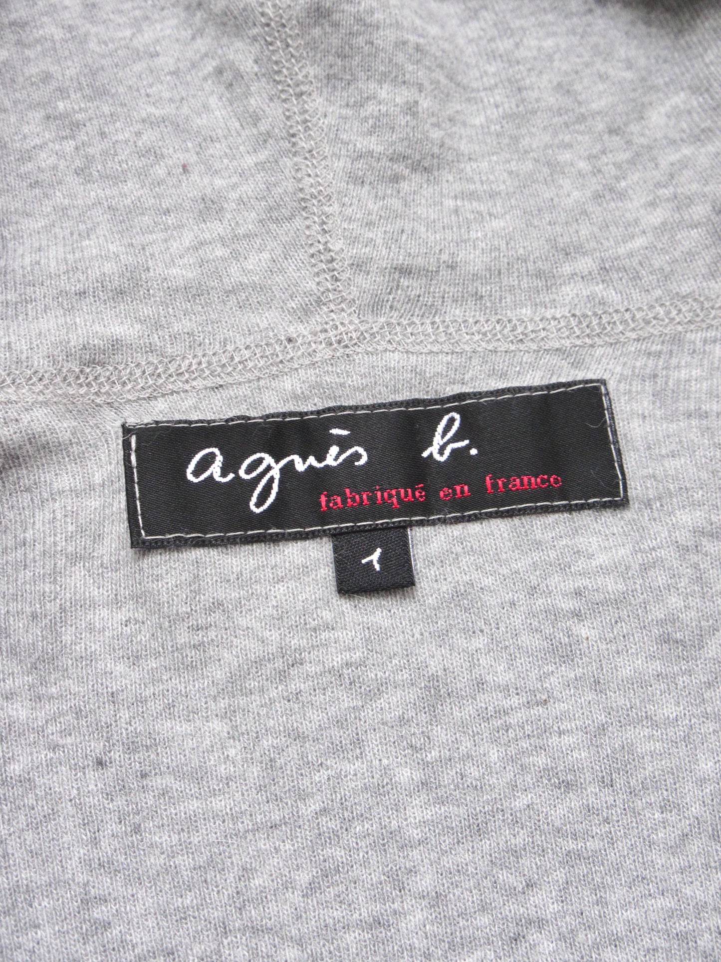 agnes b. angora hoodie top