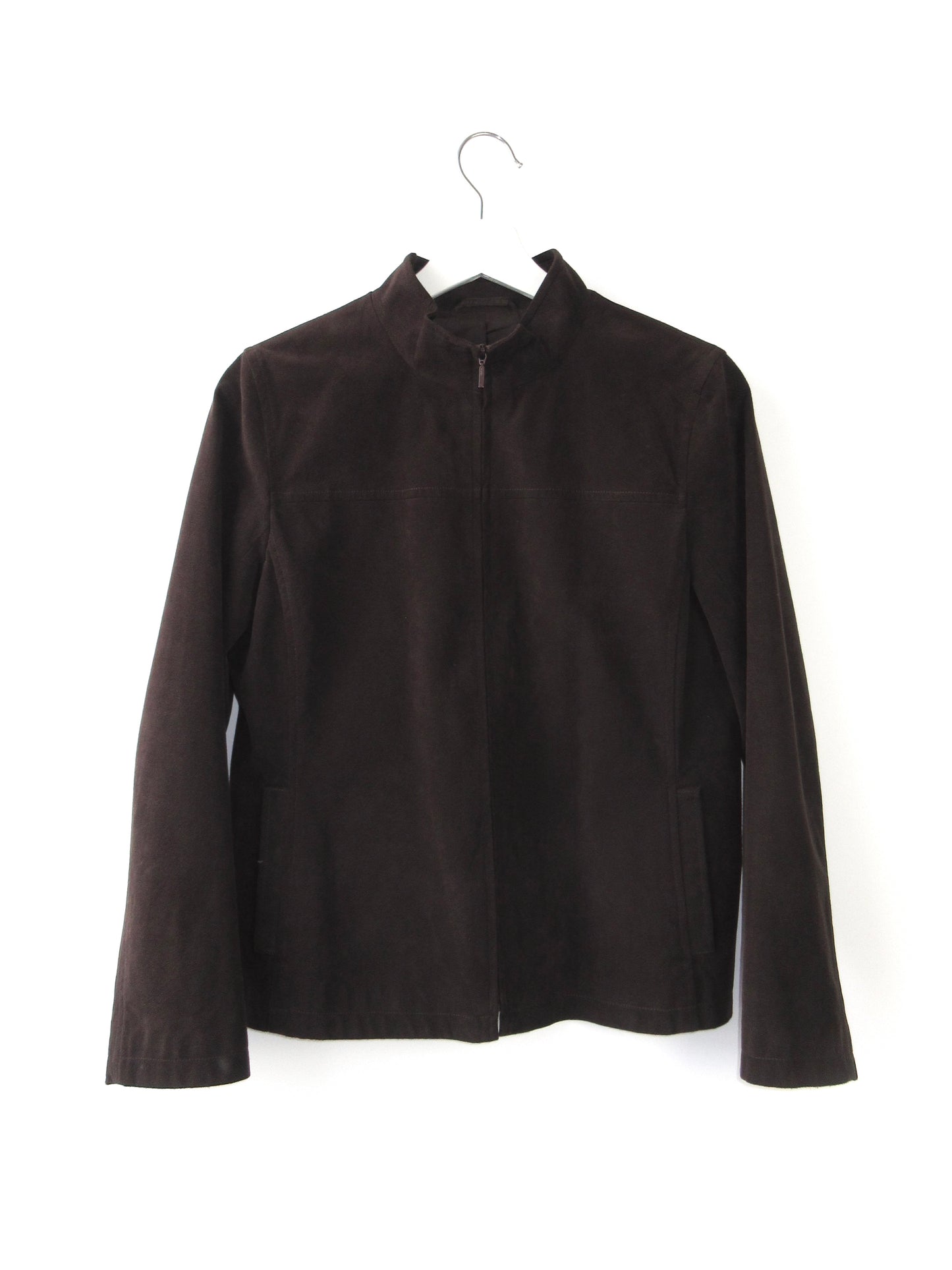 suede like minimal jacket