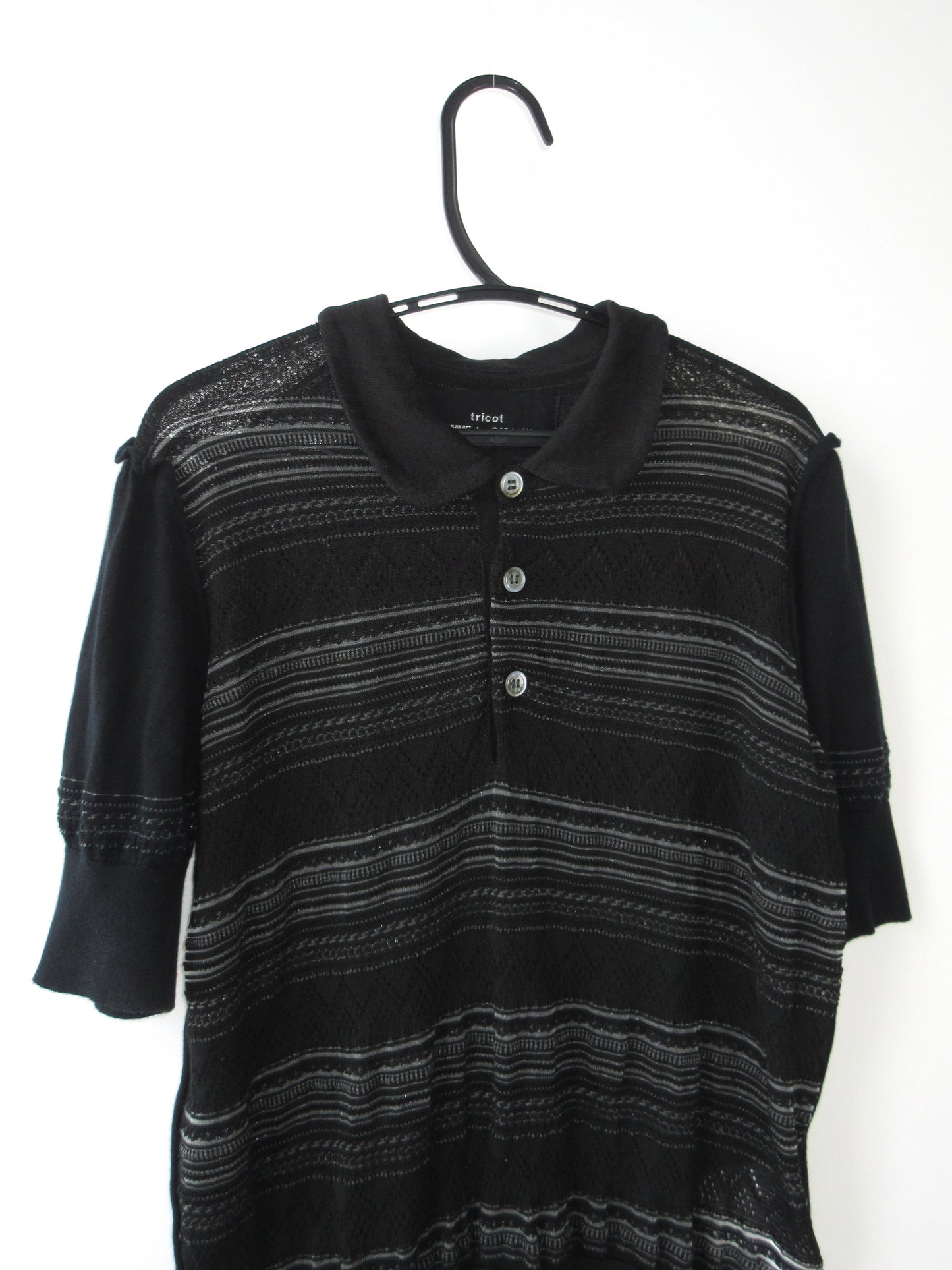 tricot comme des garcons summer knit top