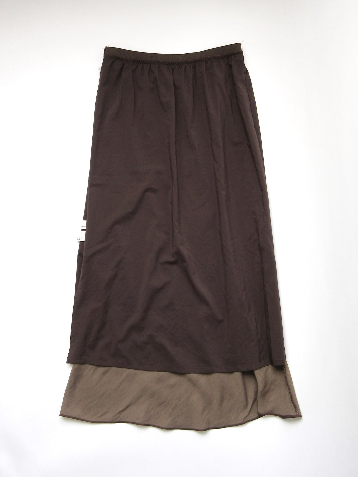 brown long skirt