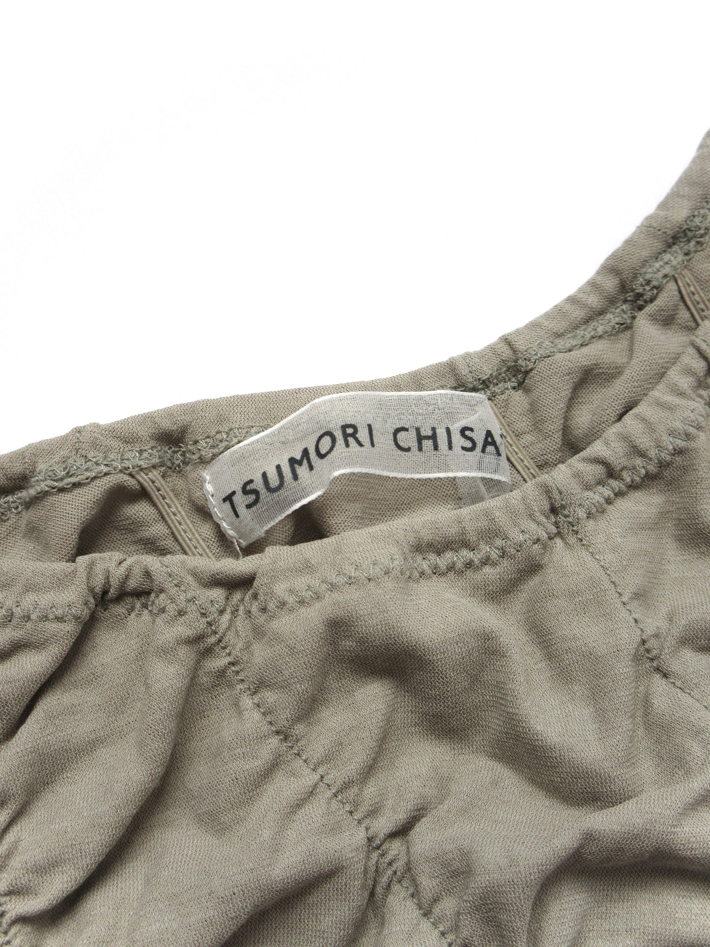 TSUMORI CHISATO shirring sleeveless top
