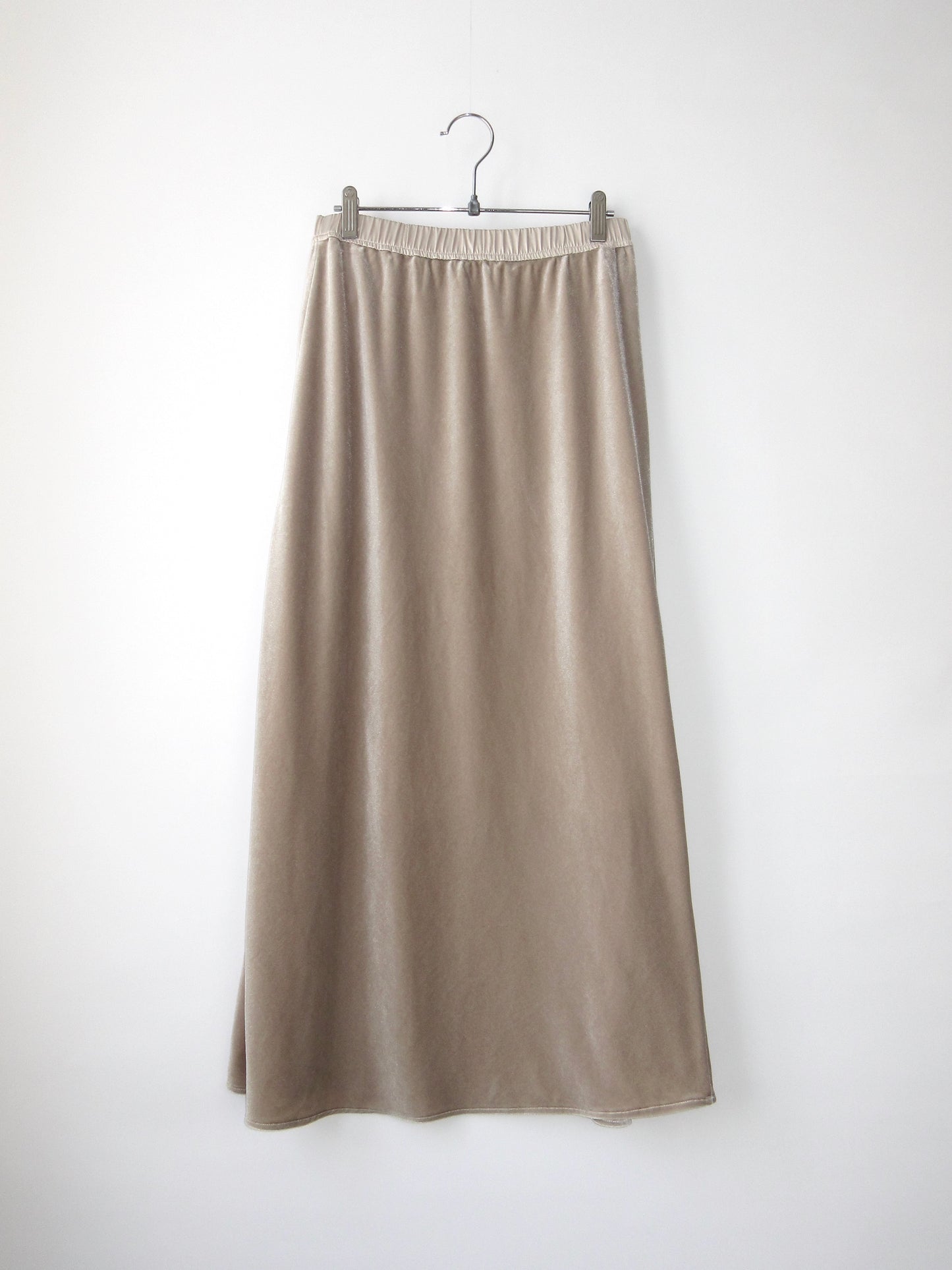 【used】velvet long skirt