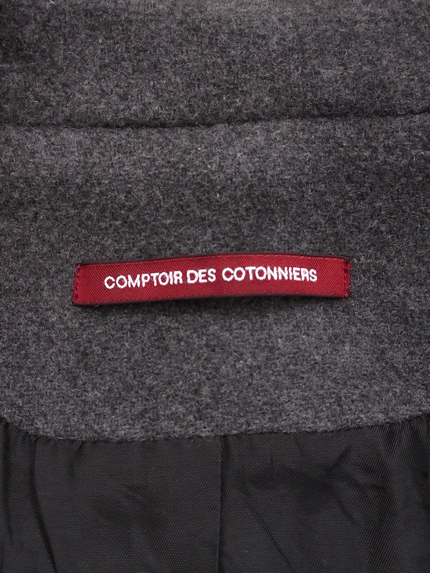 COMPTOIR DES COTONNIERS gray mannish coat