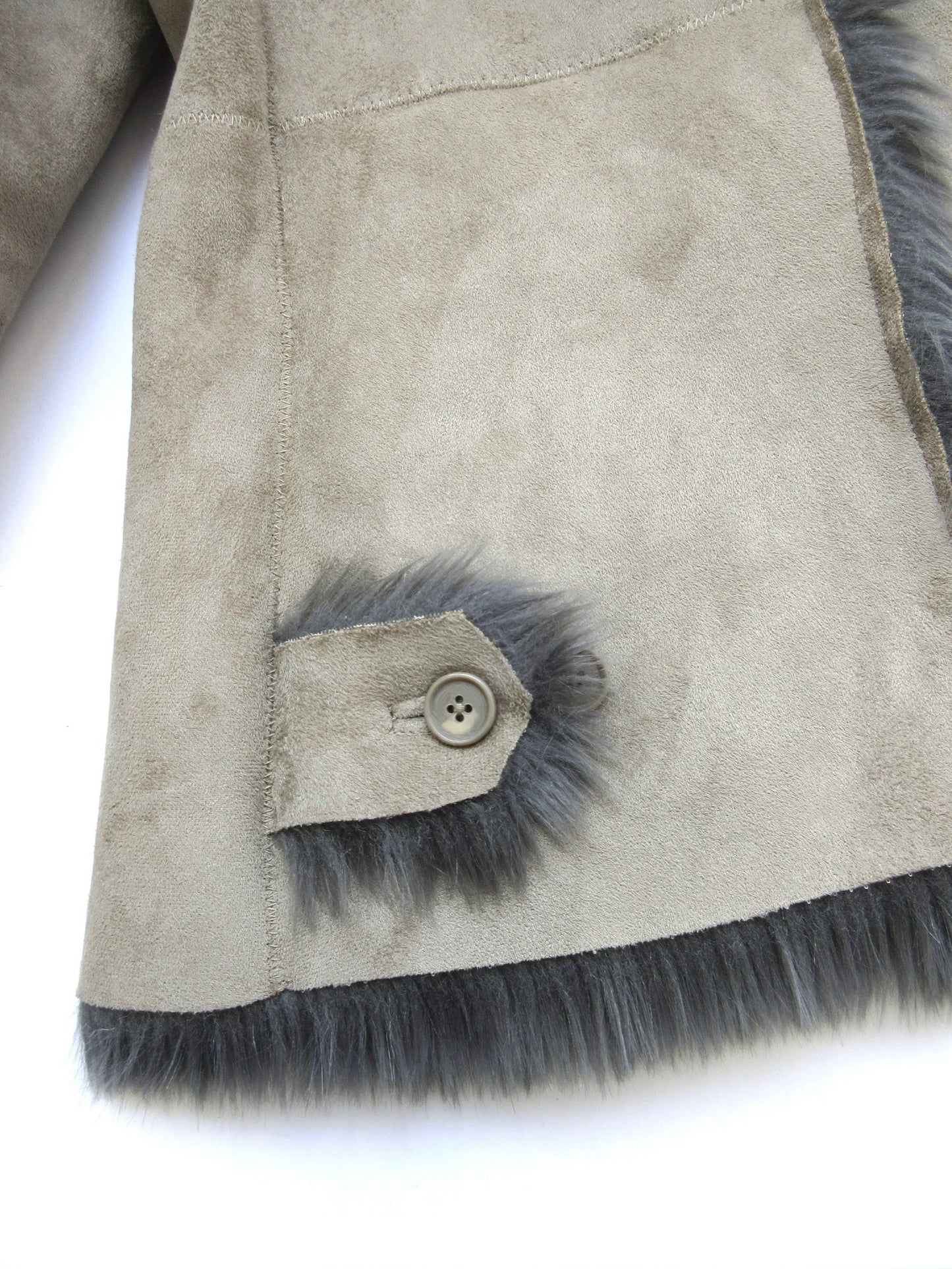 zucca suede fur coat