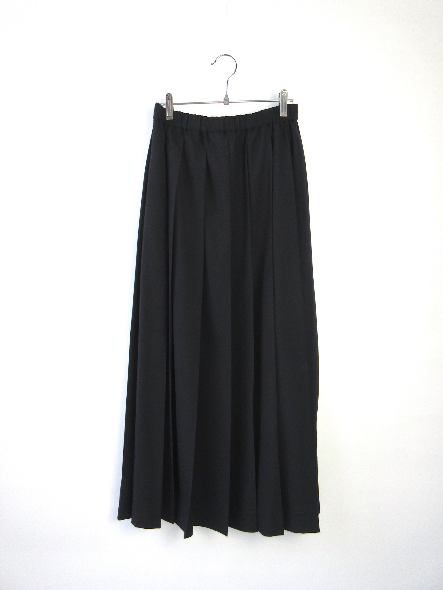 robe de chambre COMME des GARCONS navy pleats long skirt