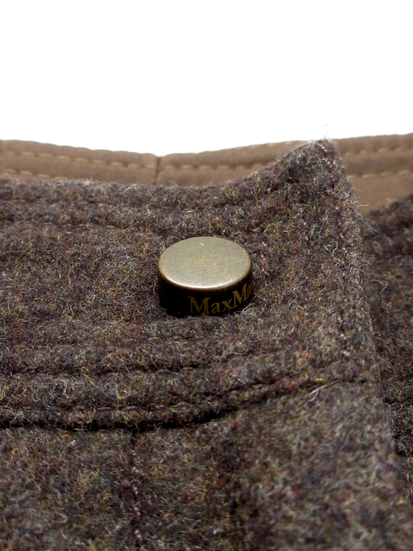 Max Mara brown design wool slacks