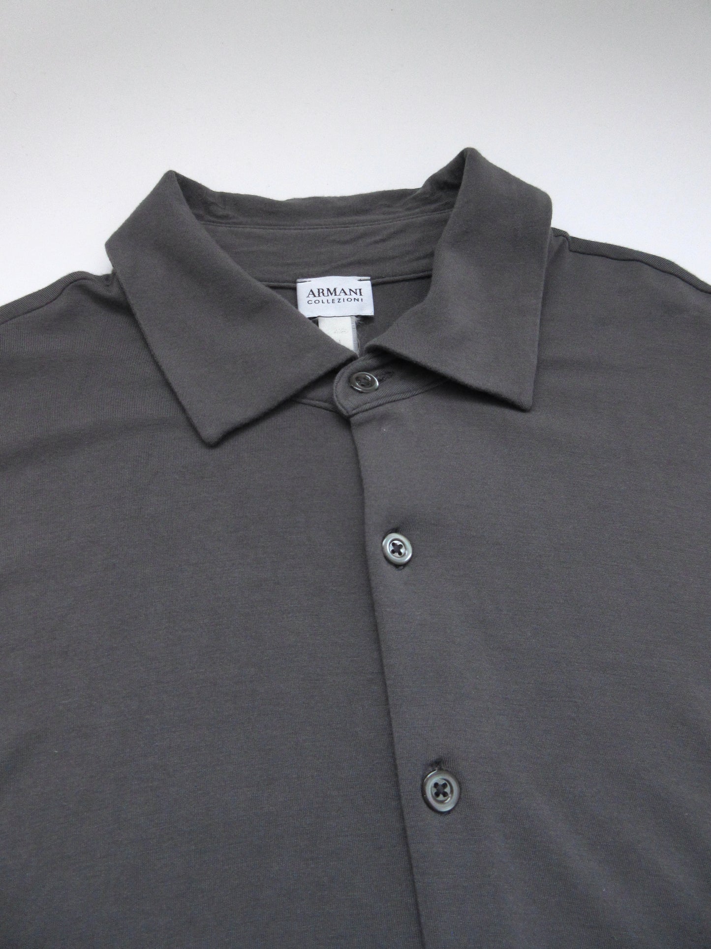 【used】ARMANI big silhouette gray shirt