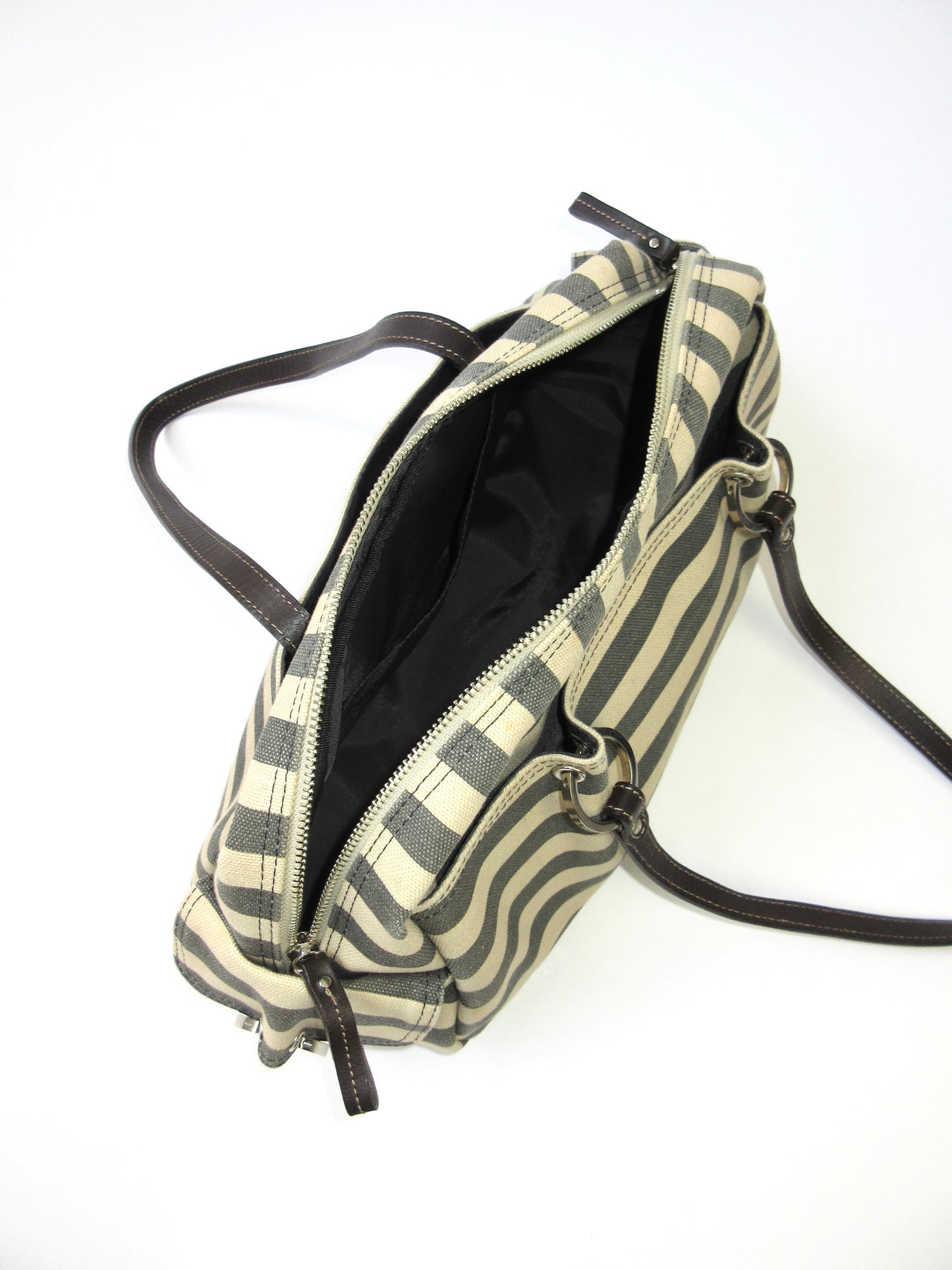 agnès b. stripe sholder bag