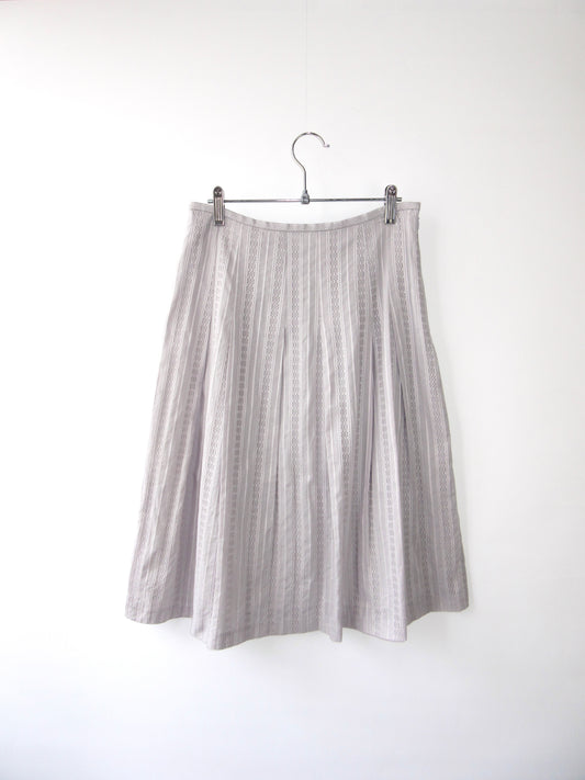 mauve lace flare skirt