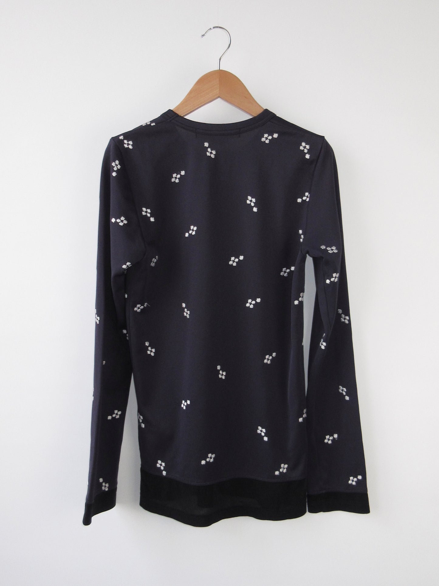 comme des garcons embroidery jersey top