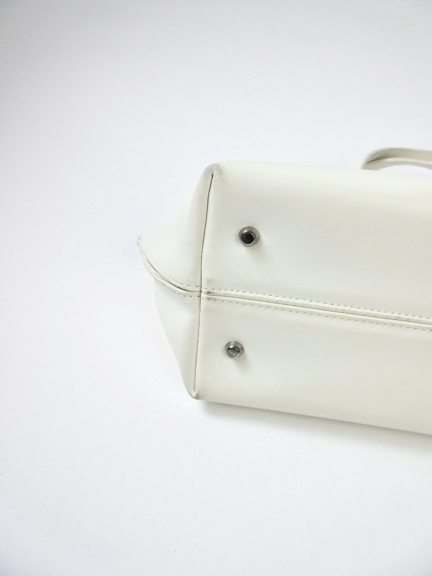 FURLA white leather handbag