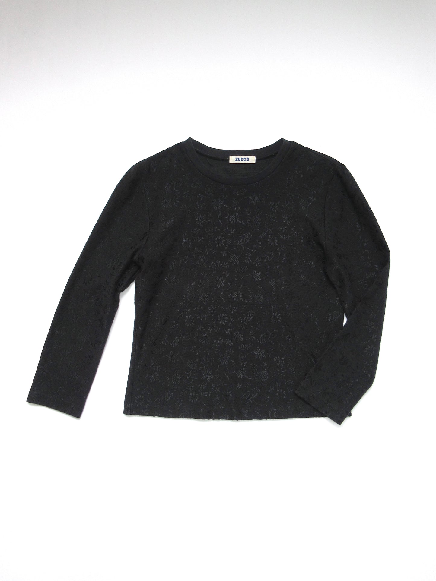 zucca black flower long sleeve top