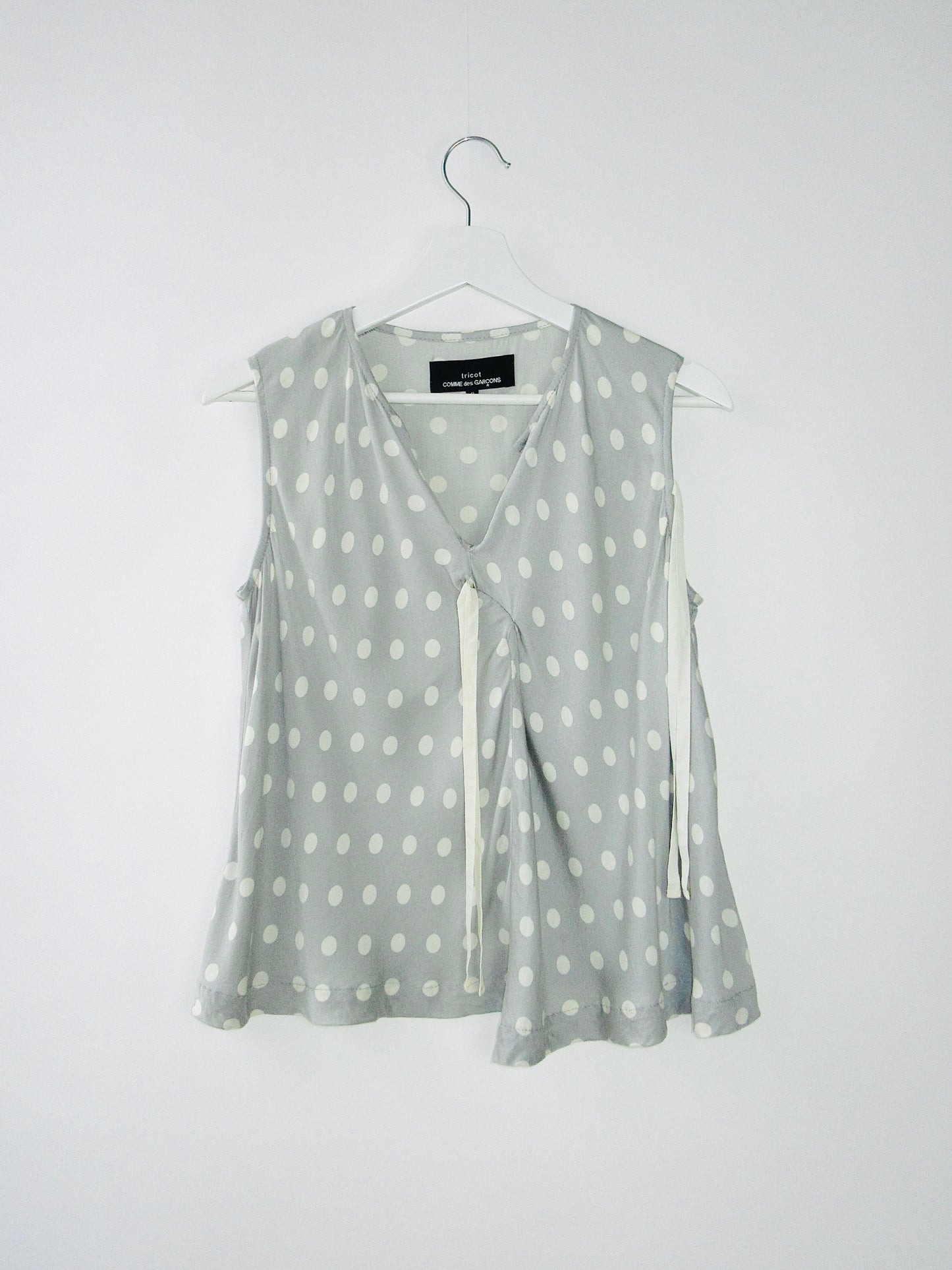 tricot comme des garcons ribbon top