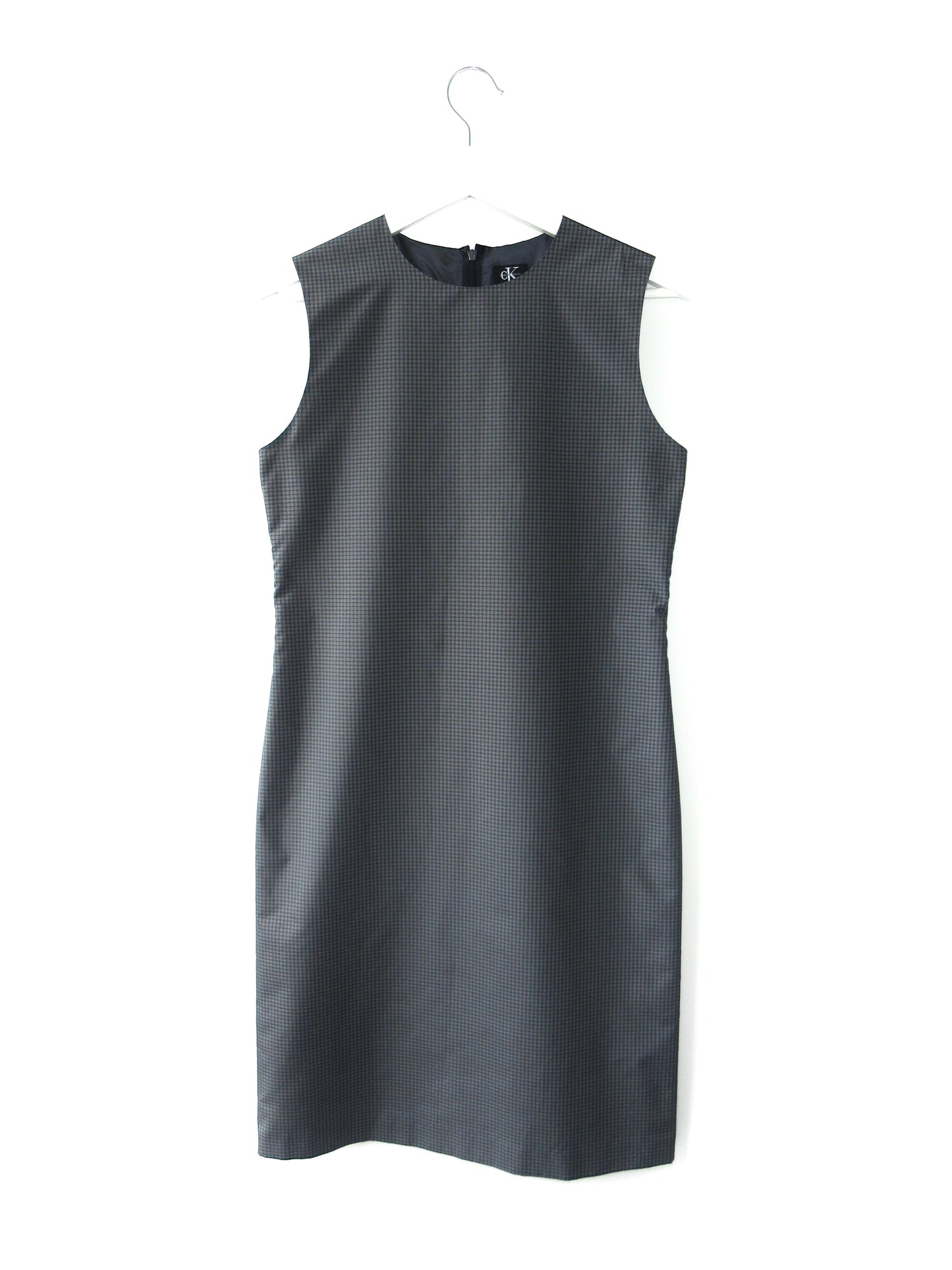 Calvin Klein plaid box silhouette dress