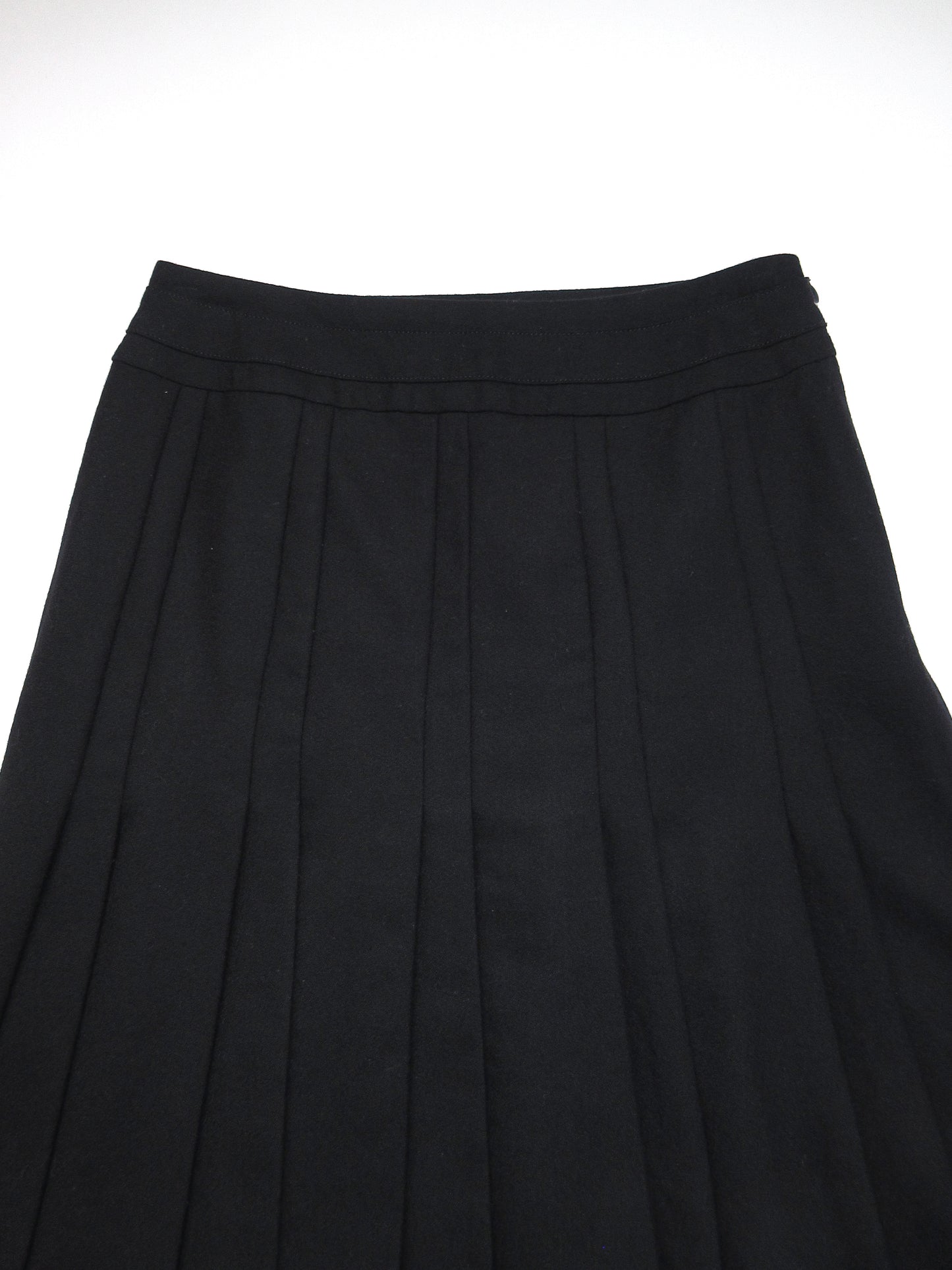 wool pleats skirt