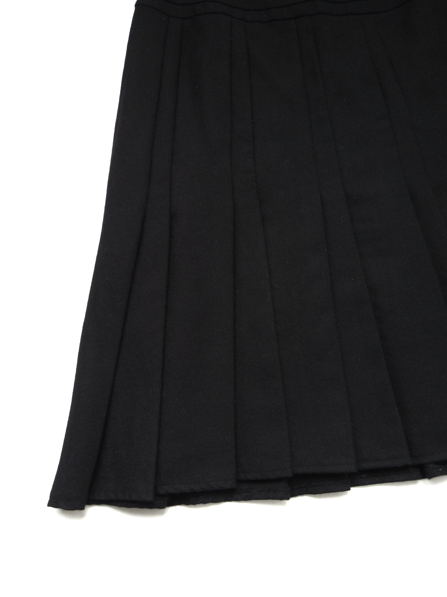 wool pleats skirt