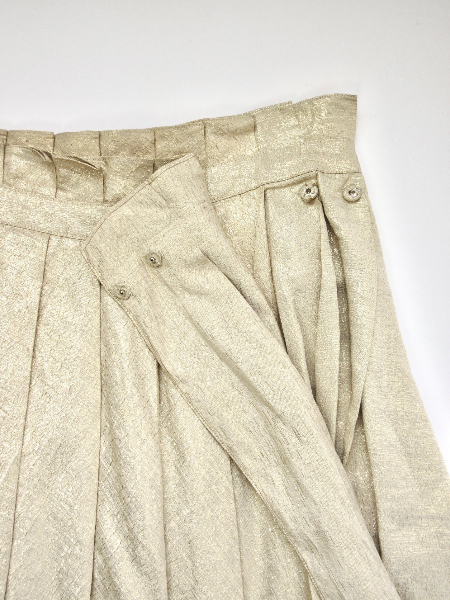 MARNI gold pleats skirt