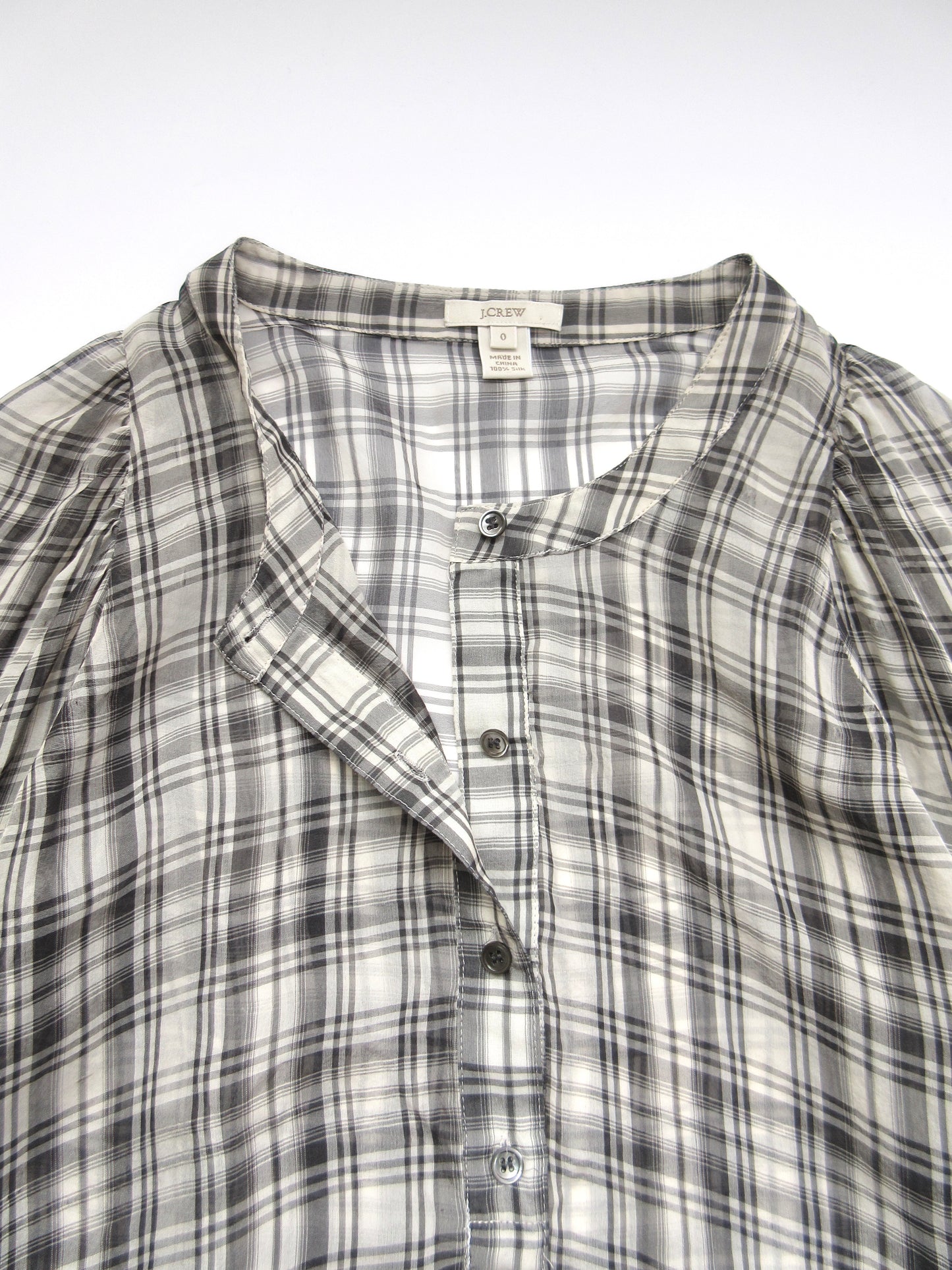 J.CREW silk chiffon blouse