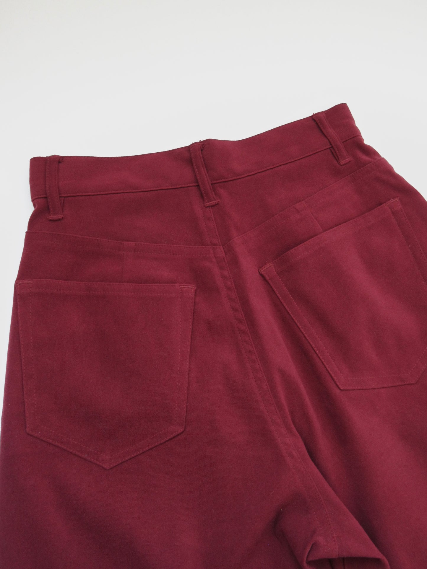 【used】velveteen red pants