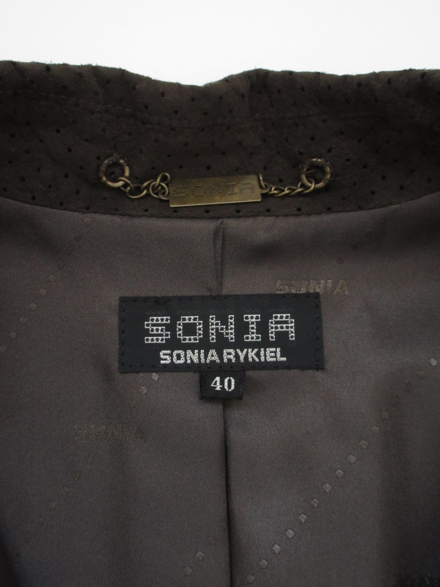 SONIA RYKIEL khaki suede jacket