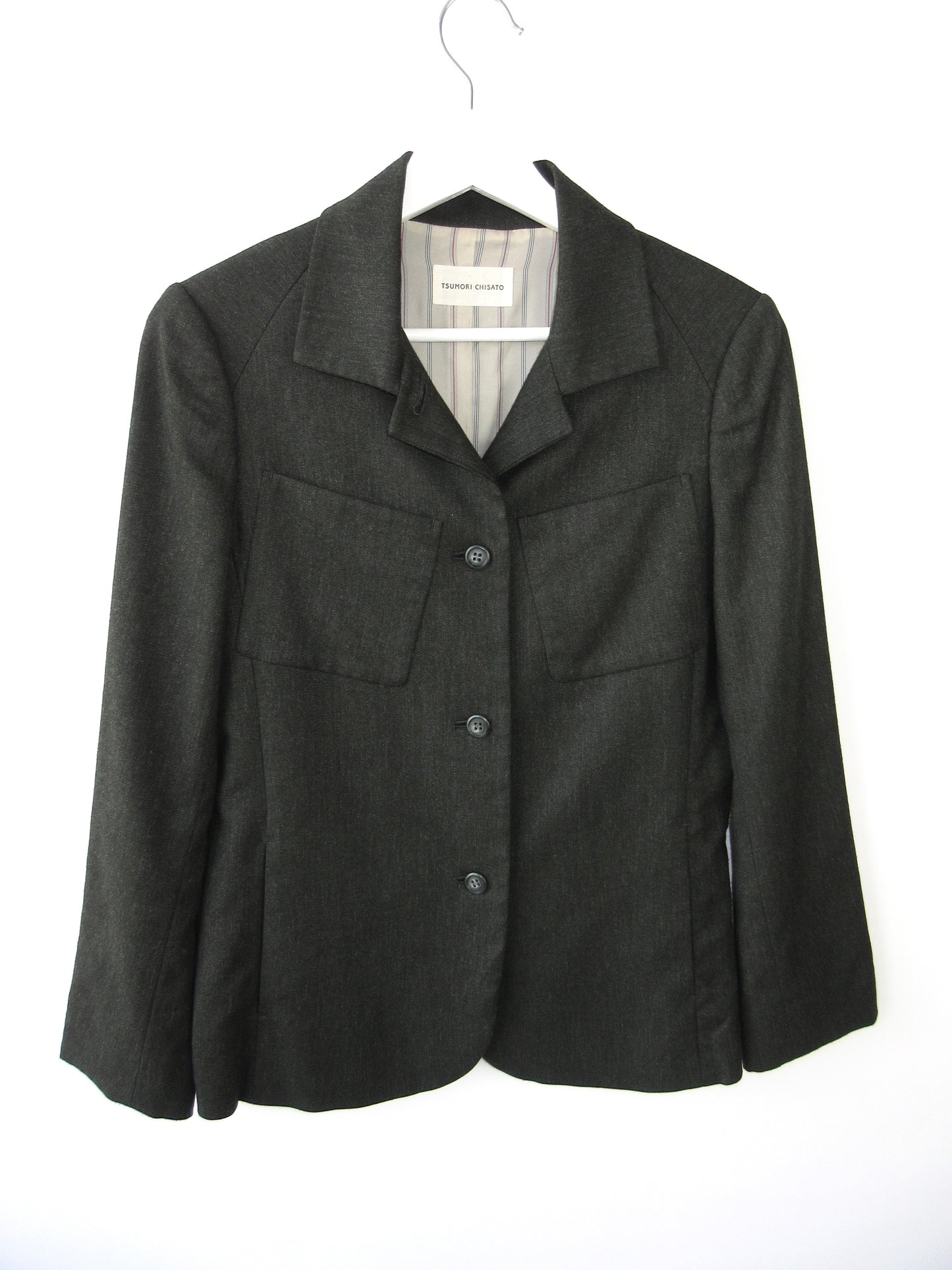 TSUMORI CHISATO olive pocket jacket