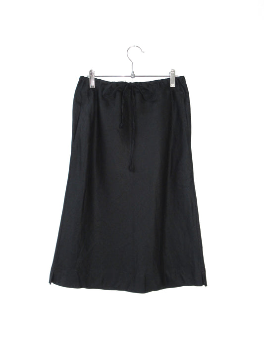 DKNY linen midi skirt