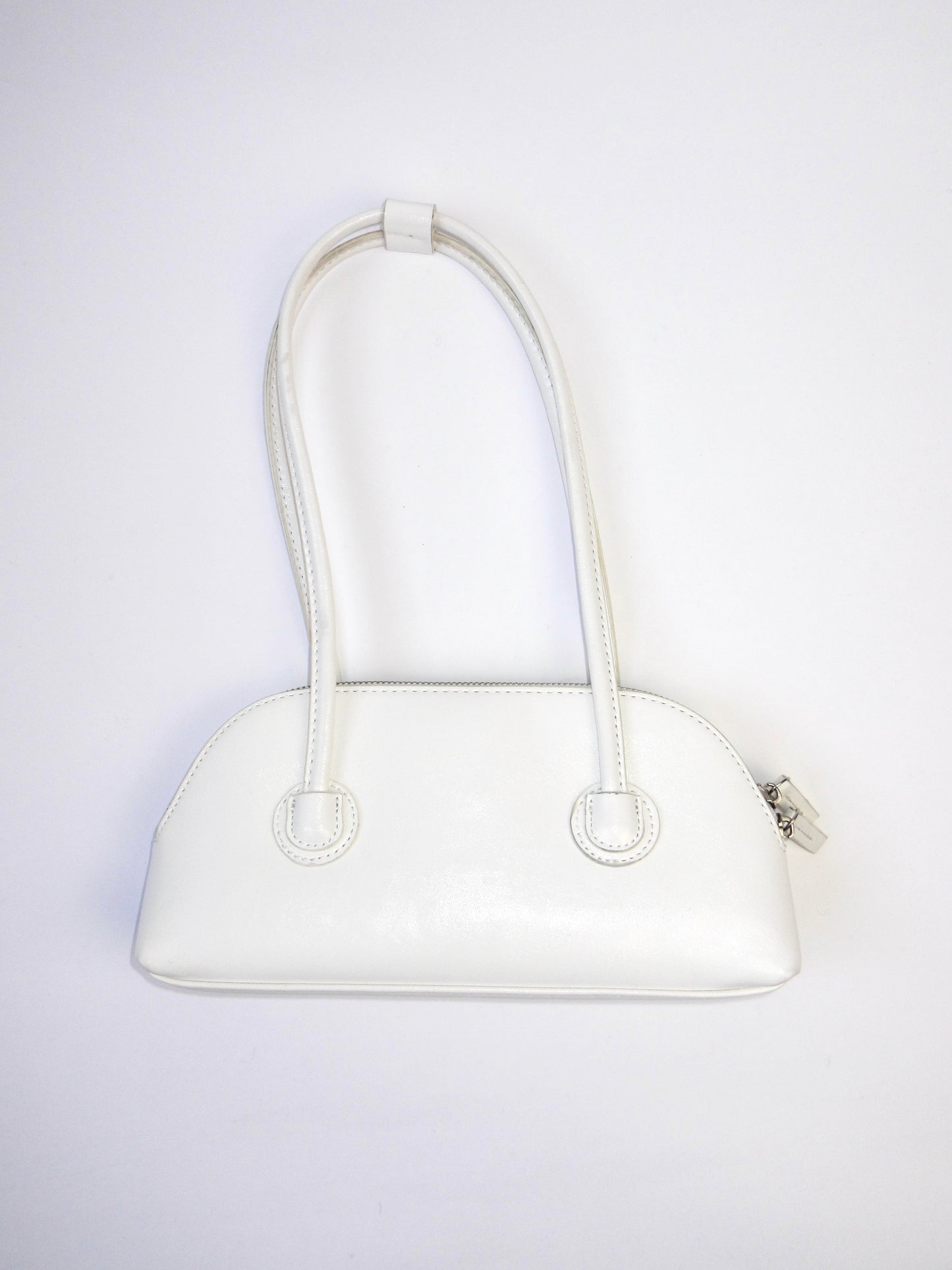 white mini hand bag