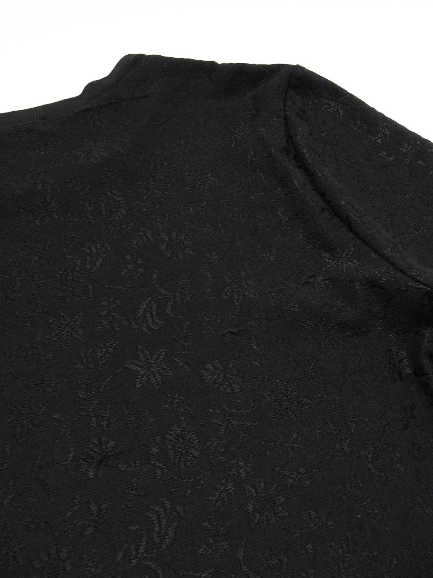 zucca black flower long sleeve top