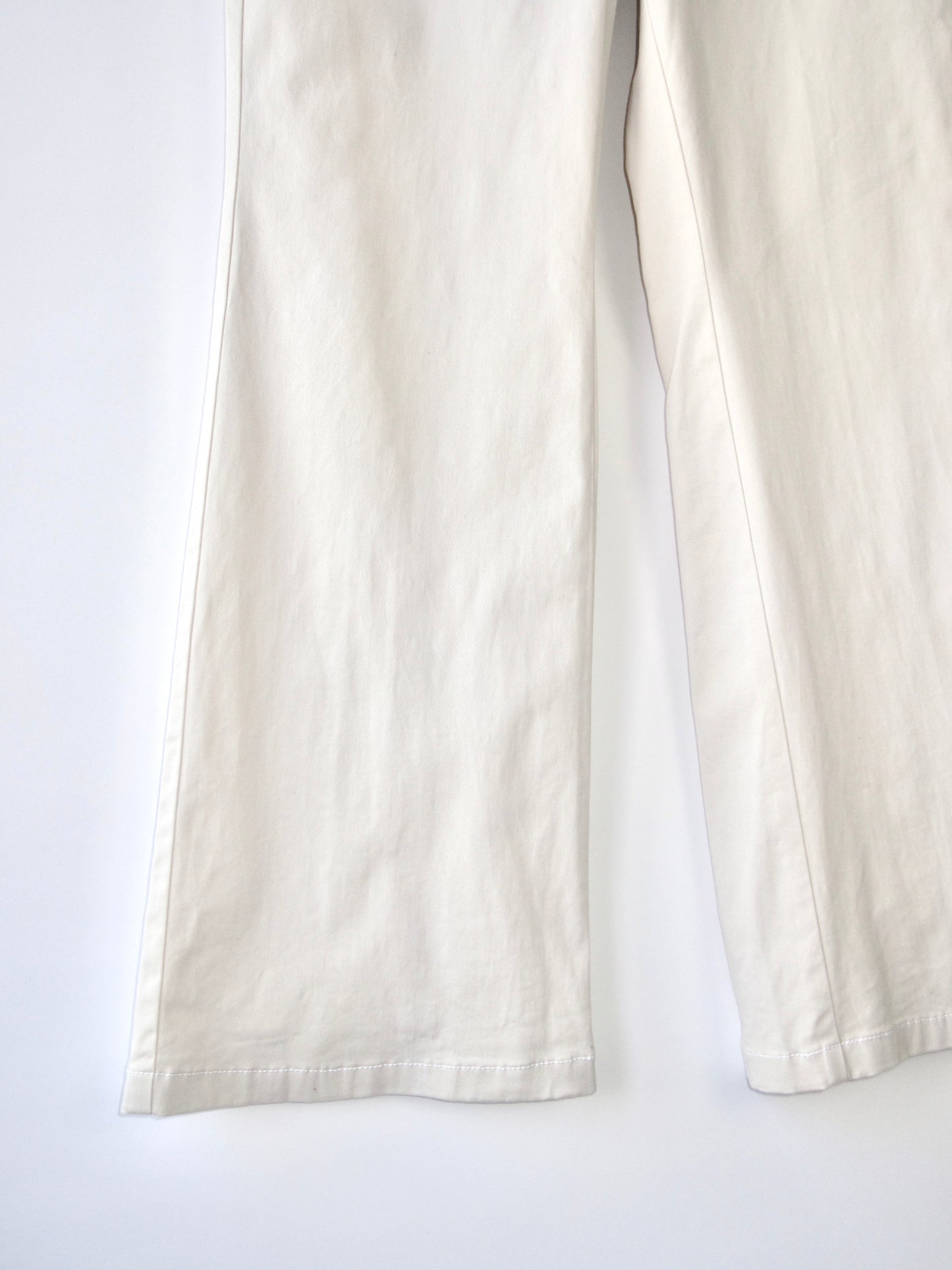 pale beige straight flare pants